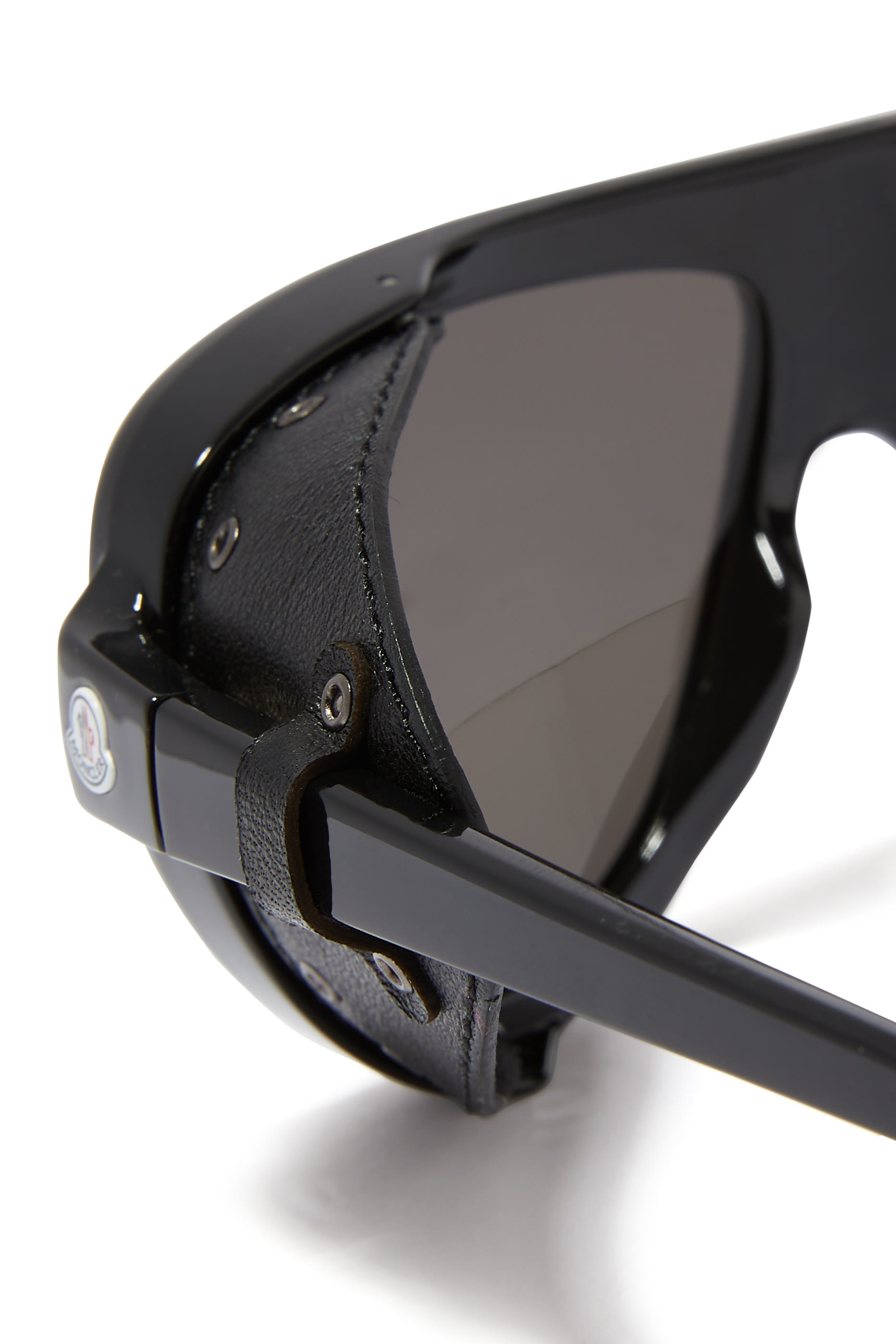 Aviator Sunglasses With Side Leather Protection