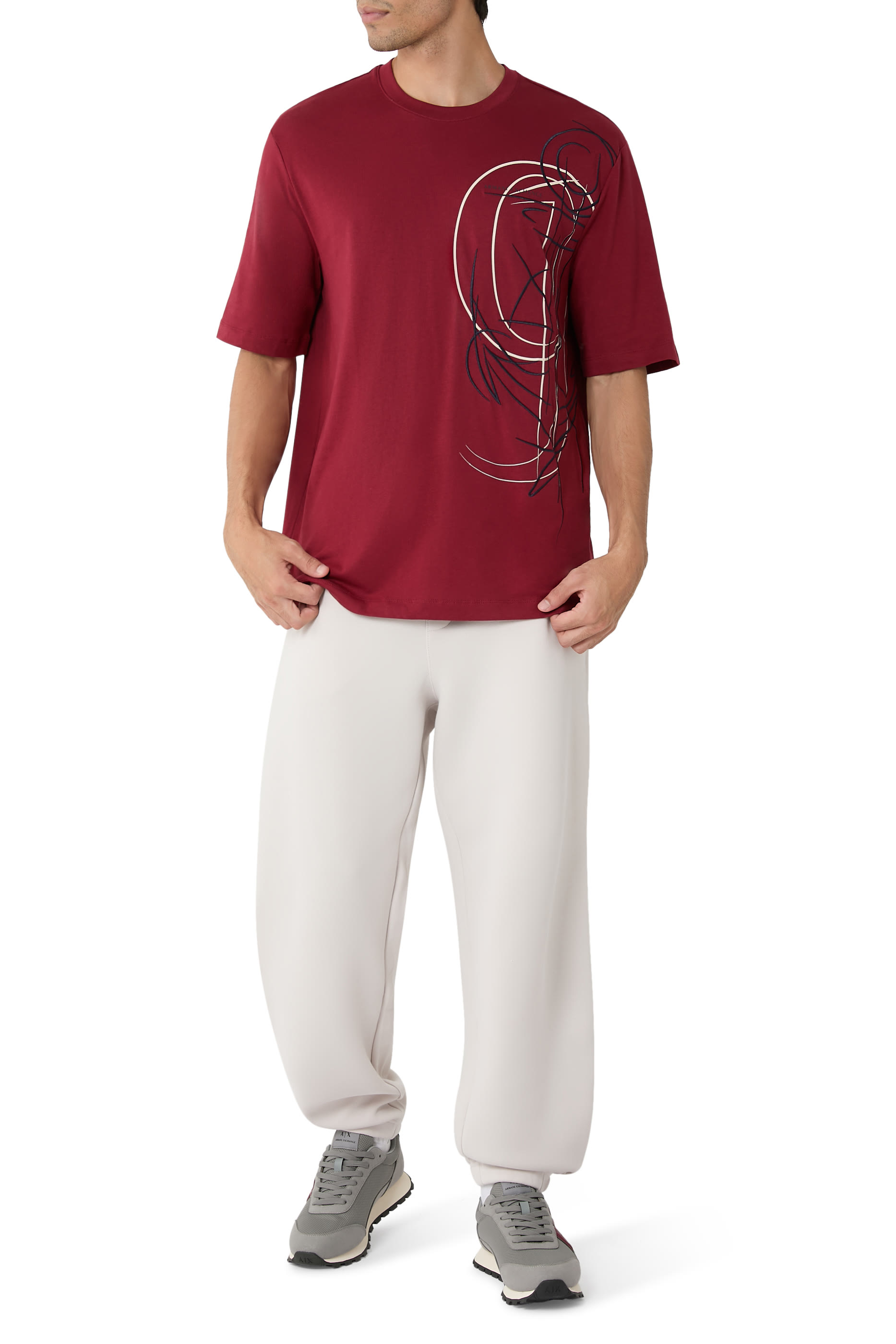 Logo Execution Side Chest Print T-Shirt