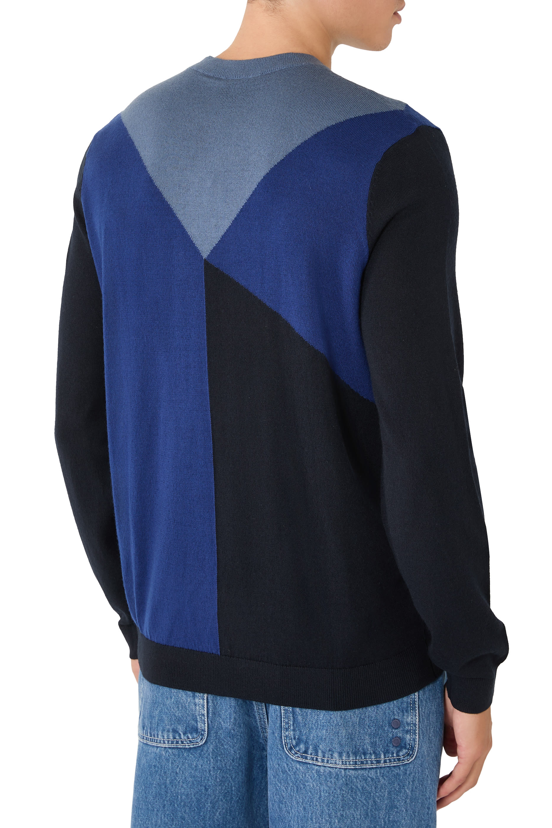 Geometric Regular Fit Pullover