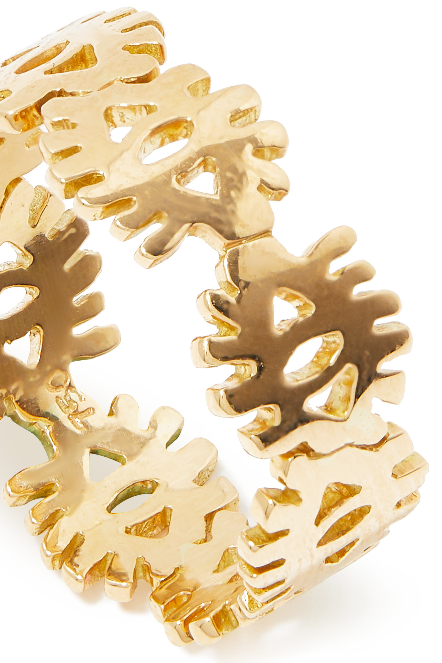 Multi Evil Eyes Ring, 18k Yellow Gold