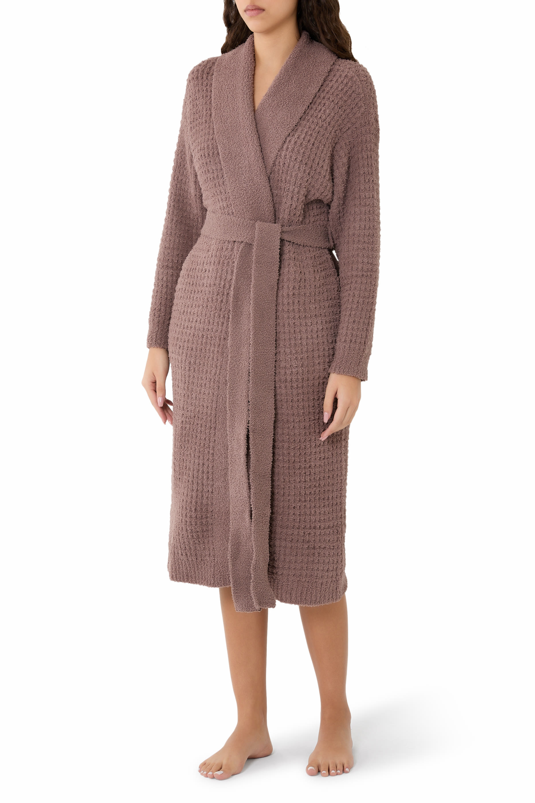 Recycled Boucle Waffle Robe