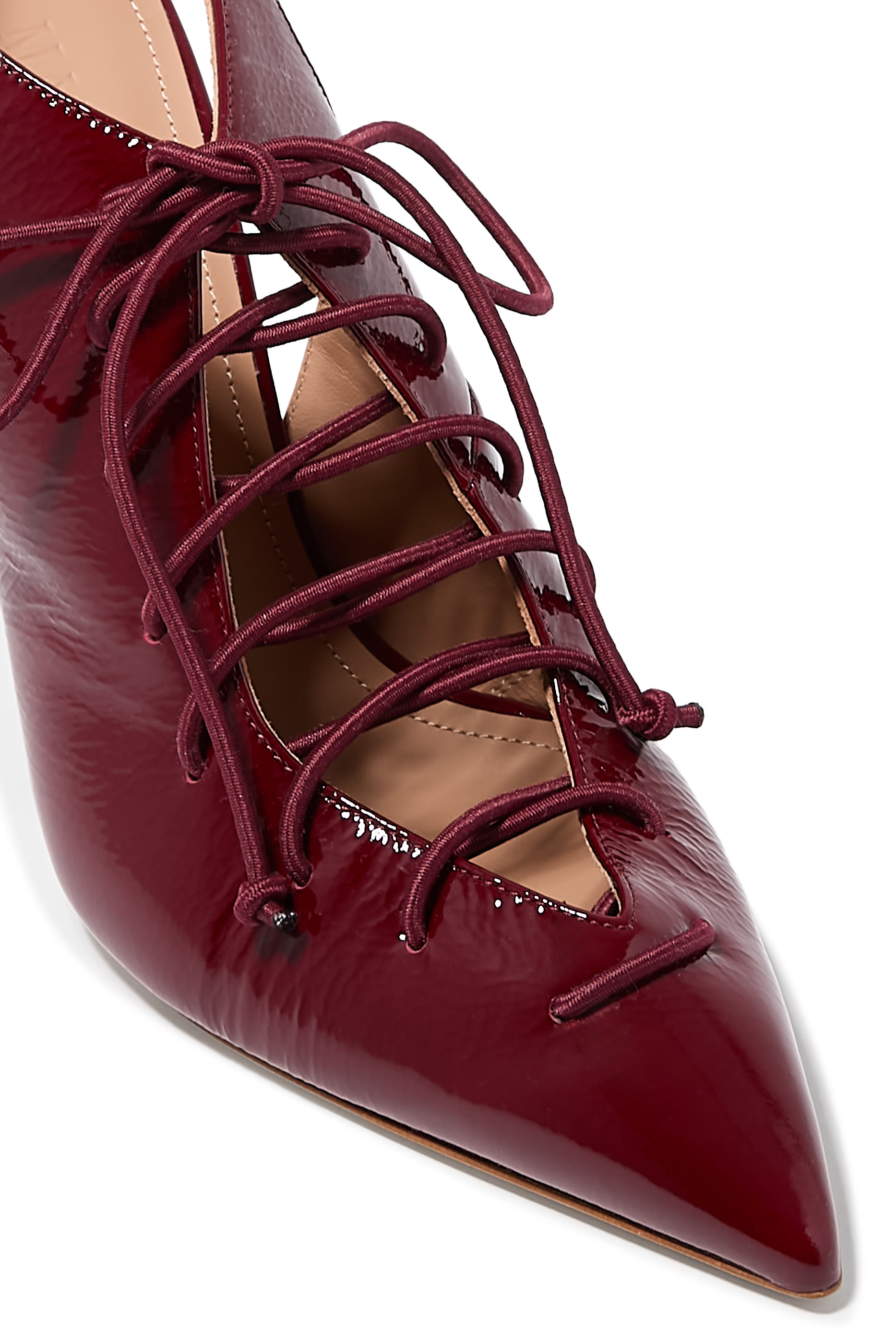 Alia Pointed Toe 90 Lace-Up Pumps