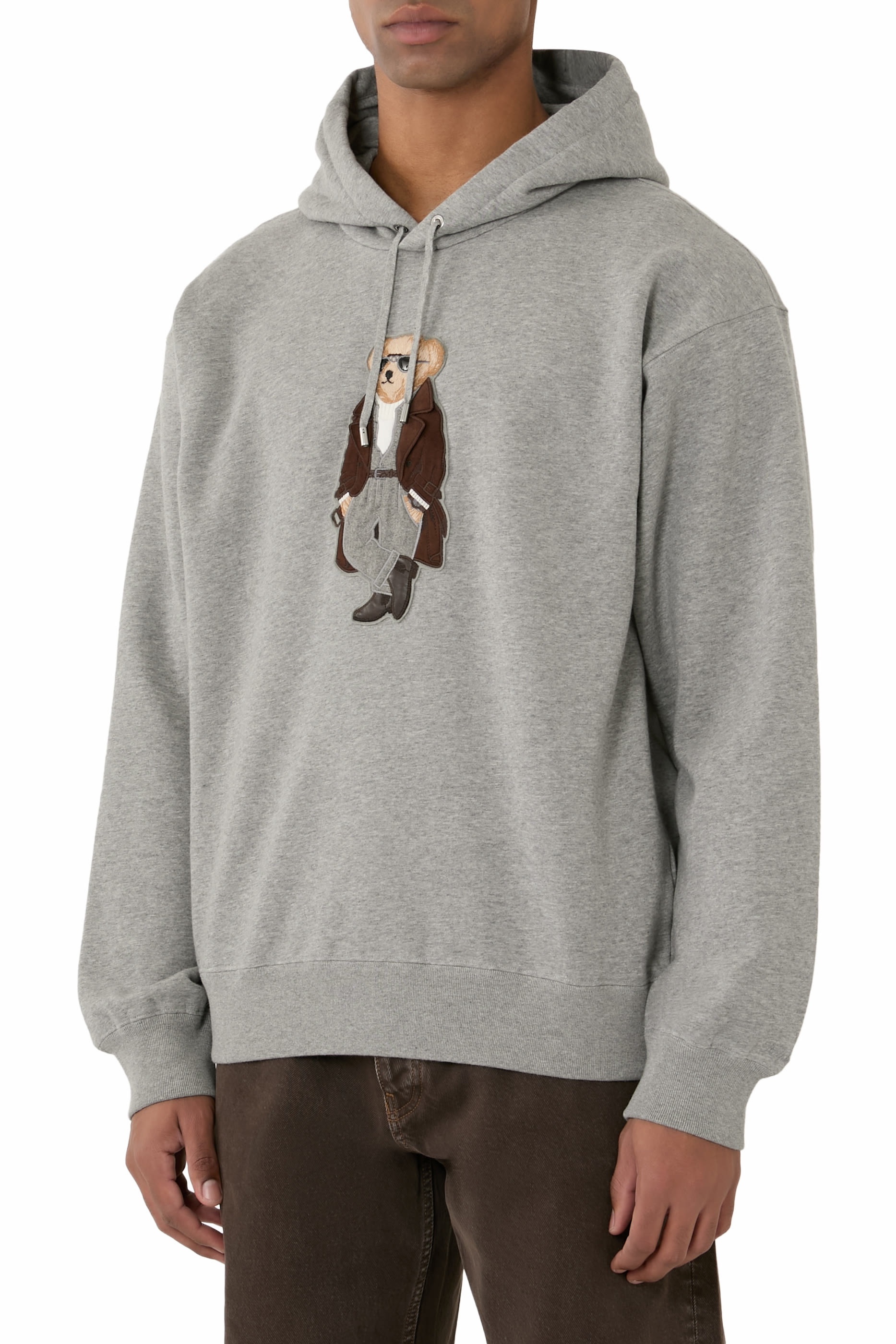 Polo Bear Cotton-Cashmere Fleece Hoodie