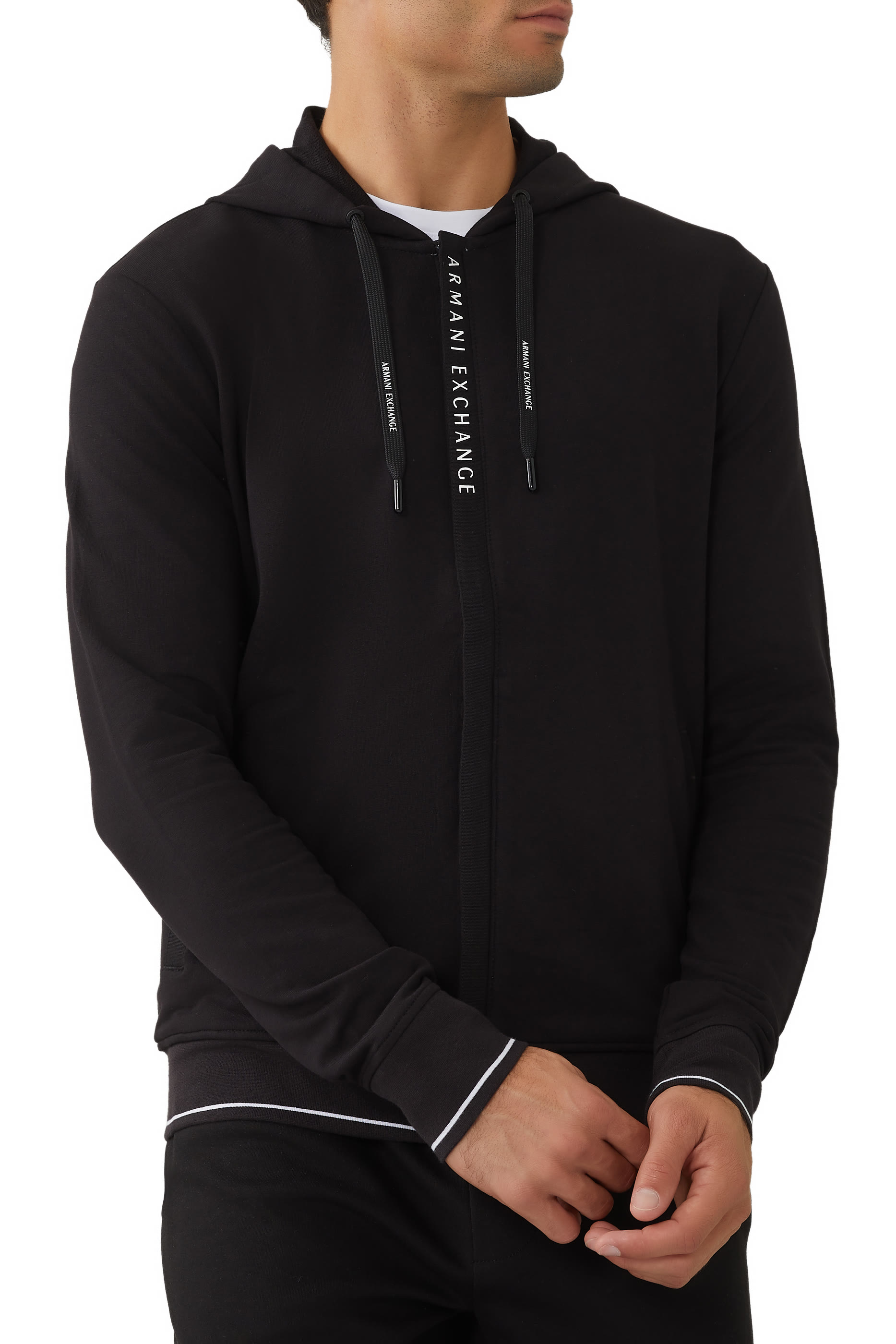 Logo Print Zip-Up Hoodie