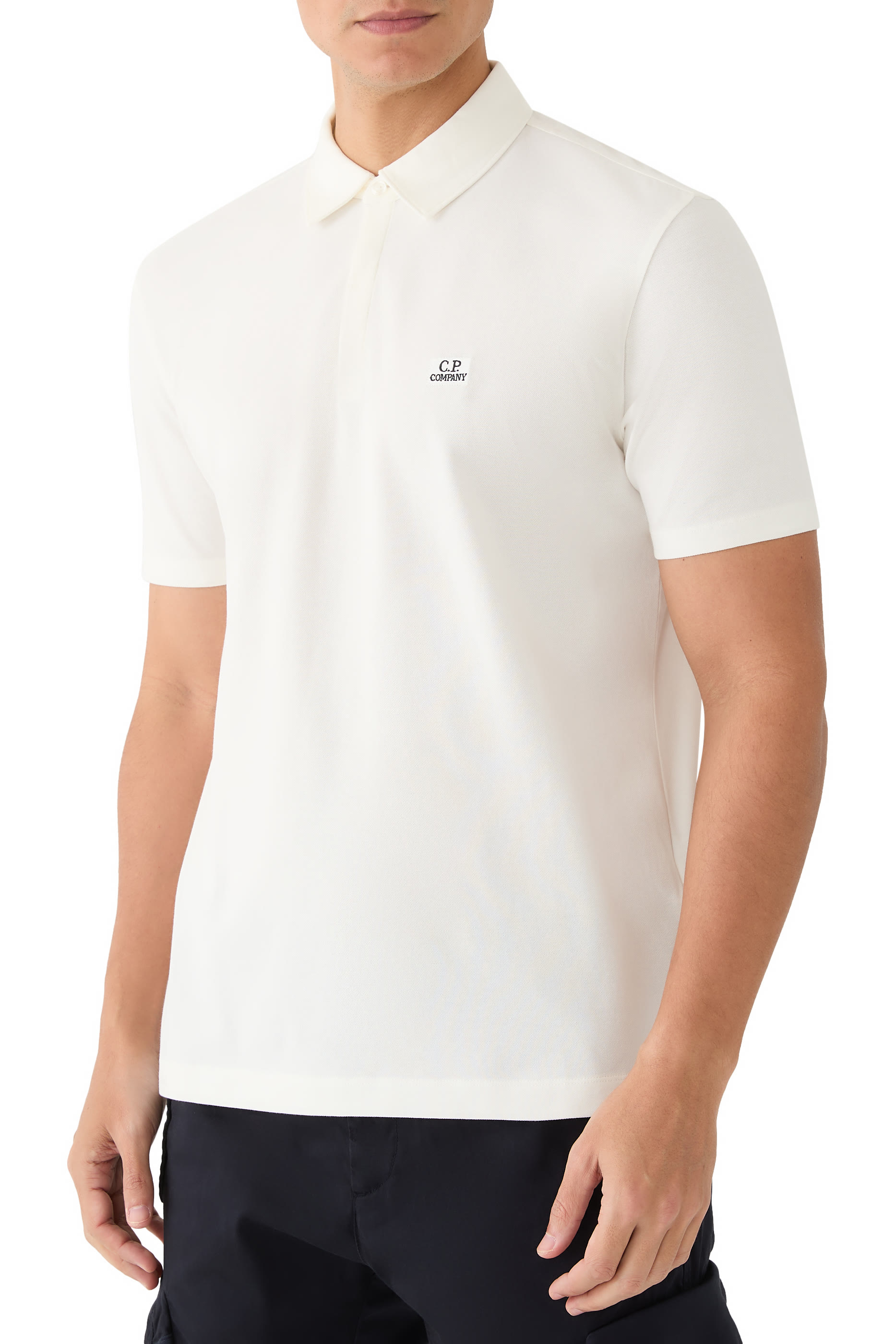 Logo Stretch Piquet Polo Shirt