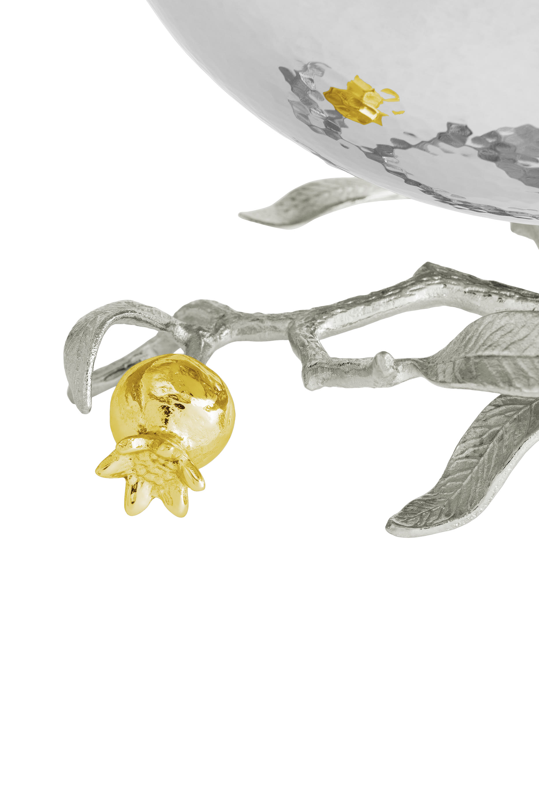 Pomegranate Silver & Gold Small Bowl
