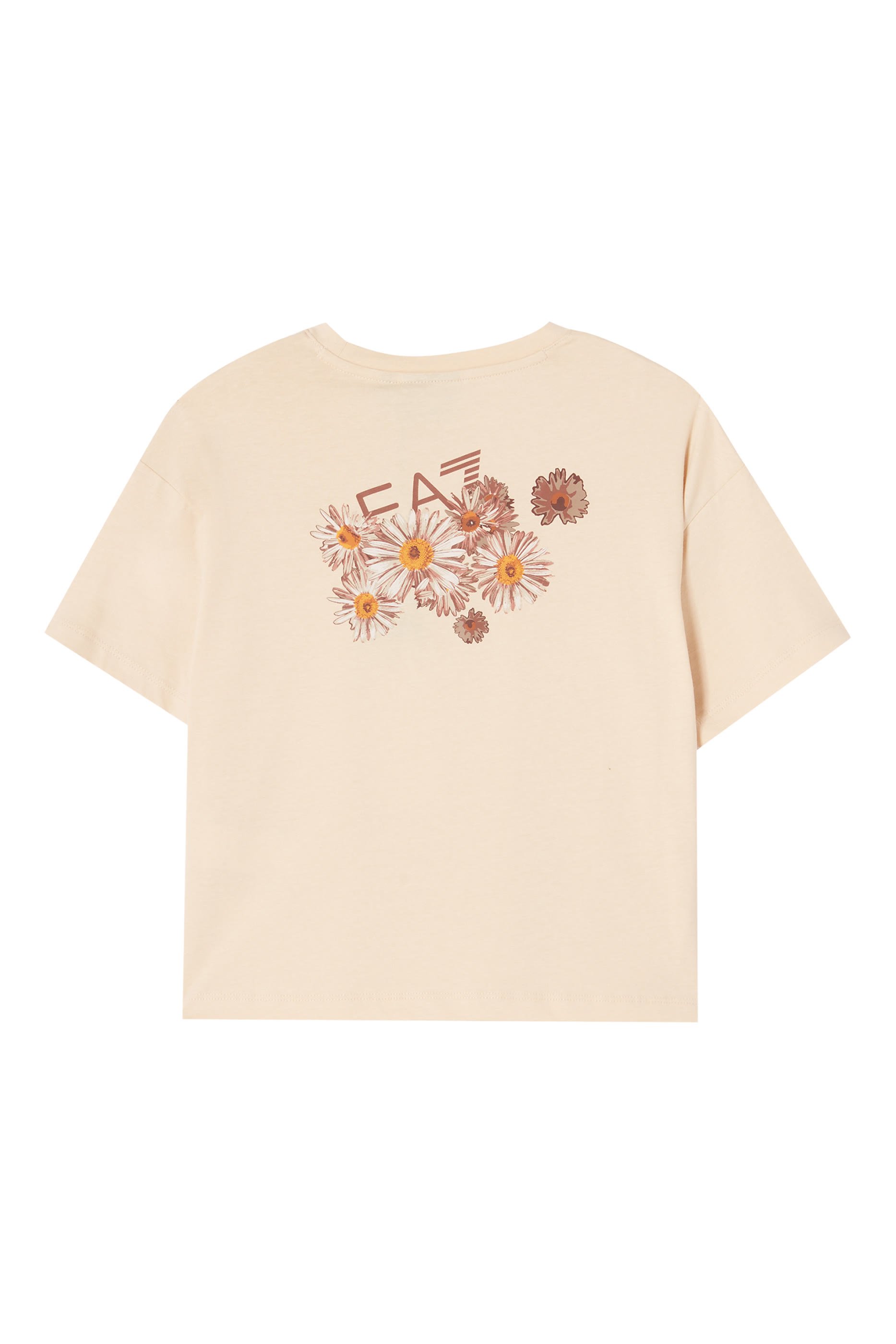 Kids Flower Logo-Print Cotton T-Shirt