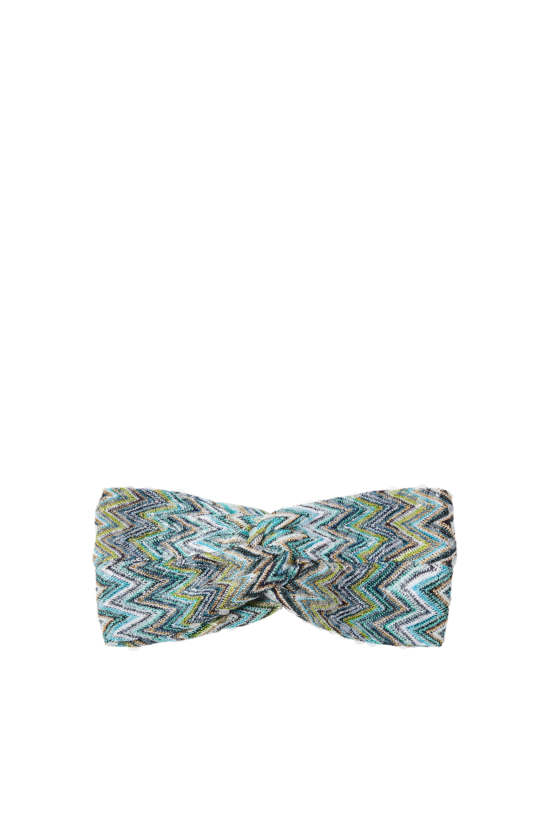 Exclusive Mare Chevron Raschel Turban Headband