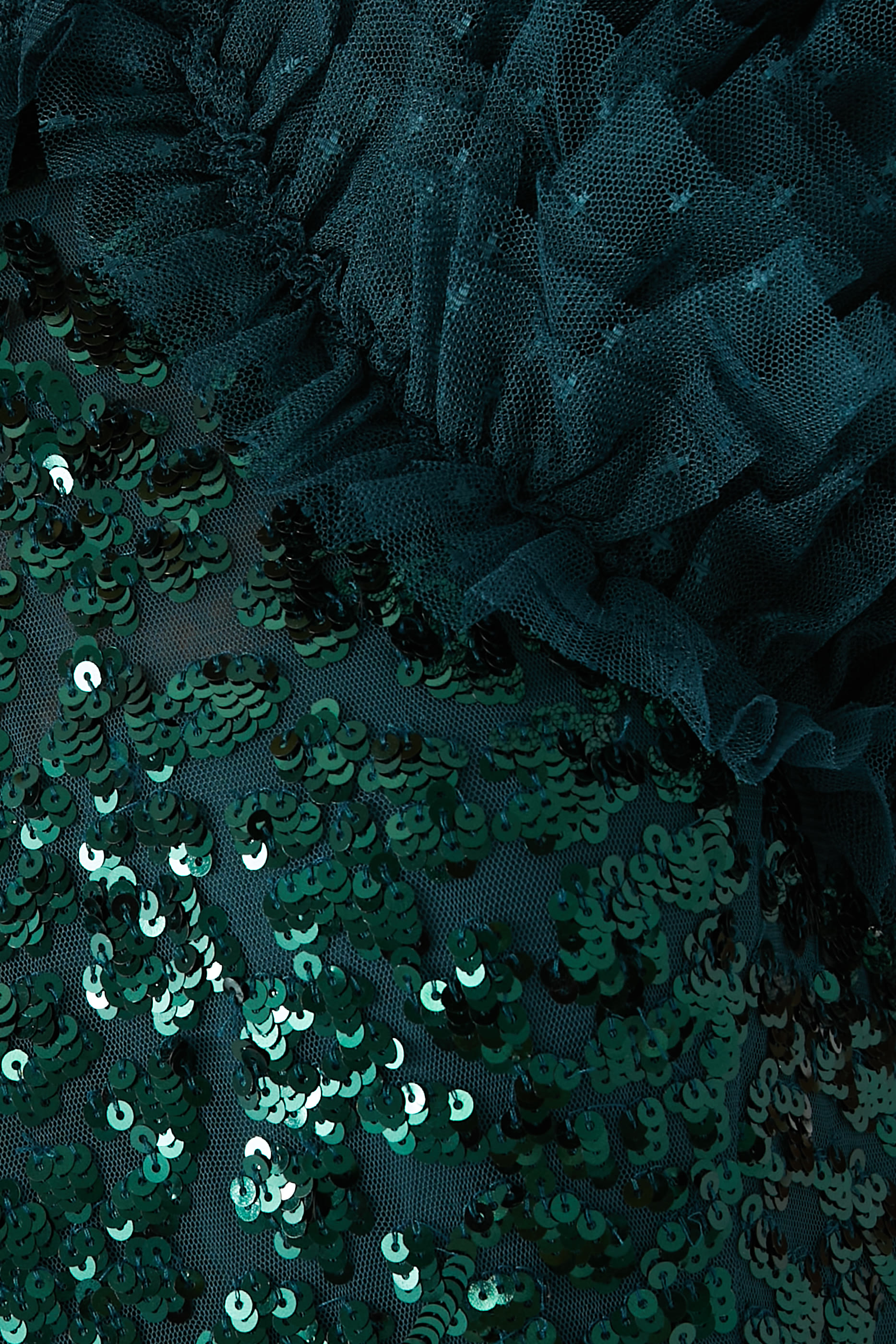 Sequin Rose Ankle Gown