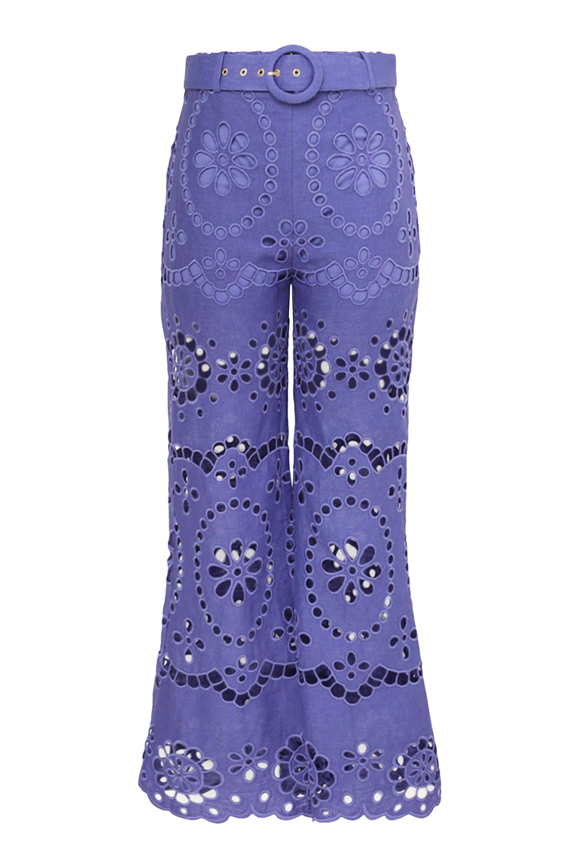 Pop Embroidered Crop Pants