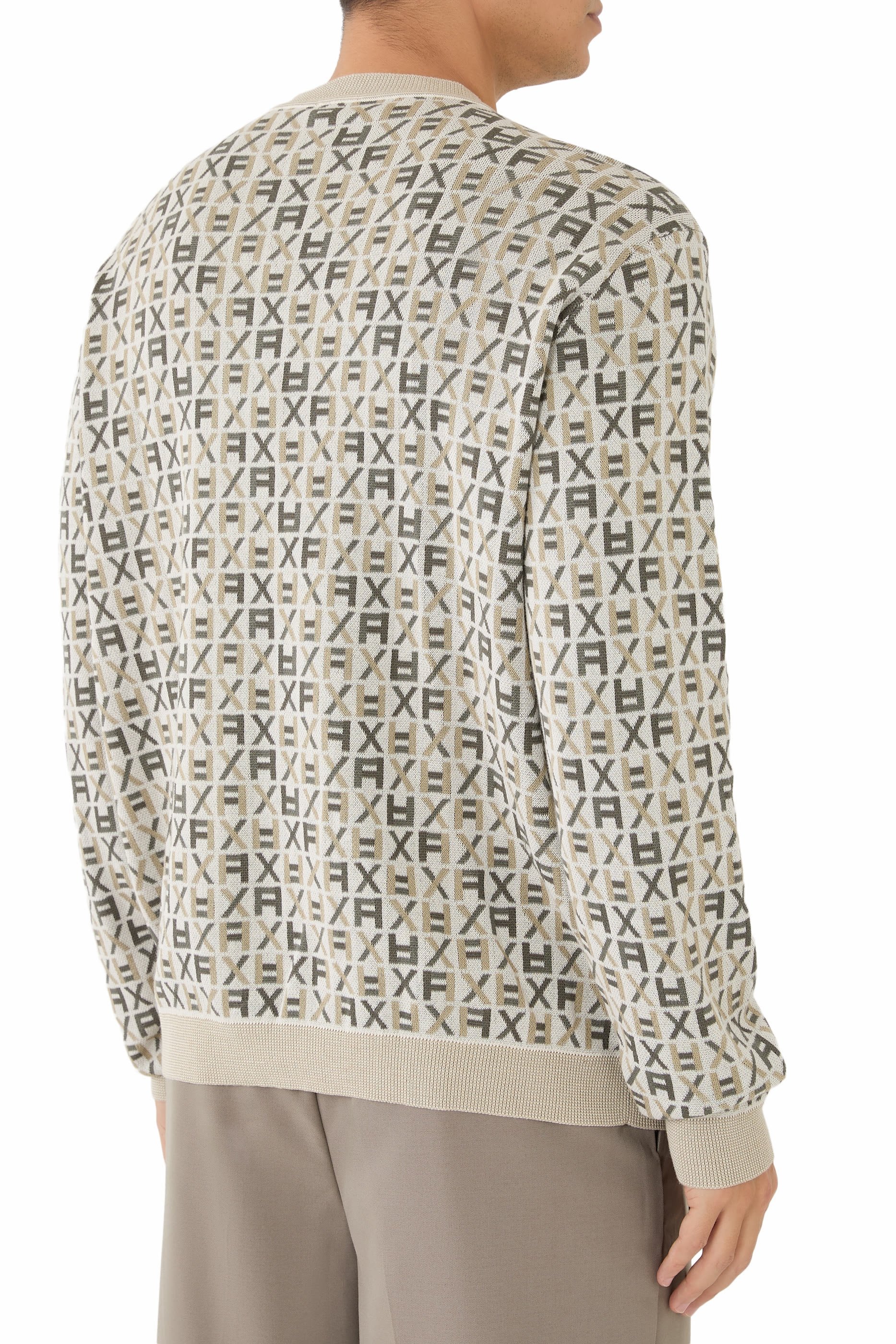 All-Over AX Logo Pullover