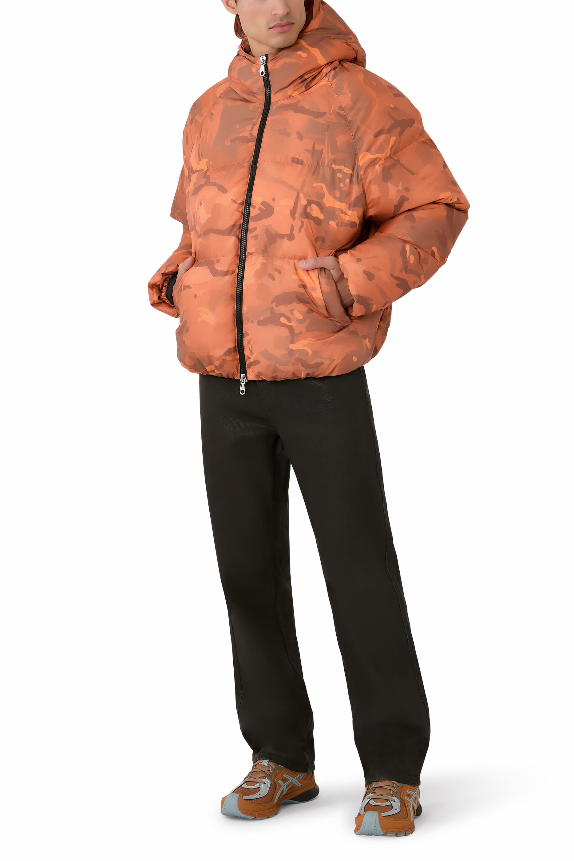 Camo Hooded Down Jacket 