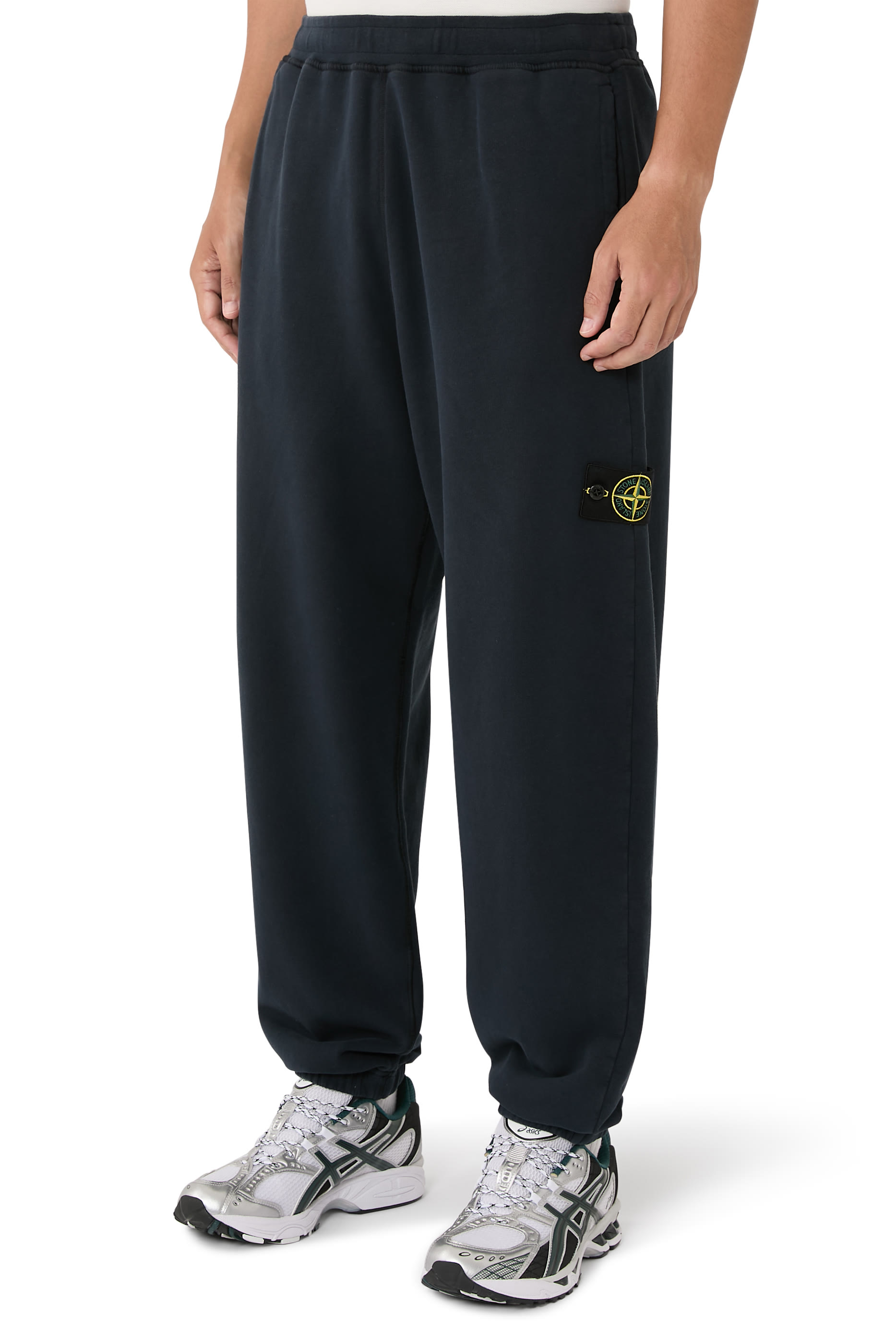 Brushed Organic Cotton Fleece Logo Sweatpants