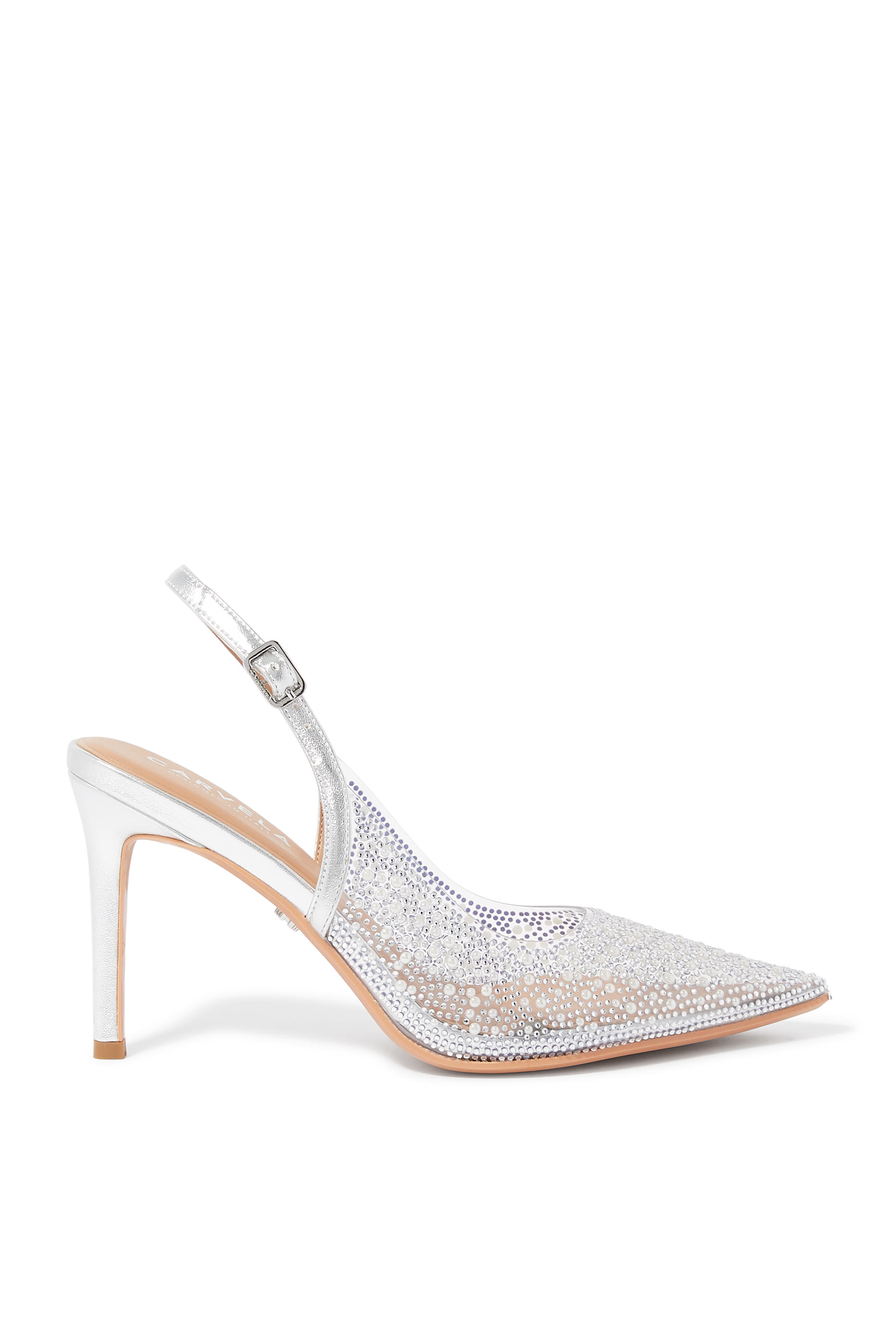 Carvela 100 Positano Vinyl Sling Back Pumps