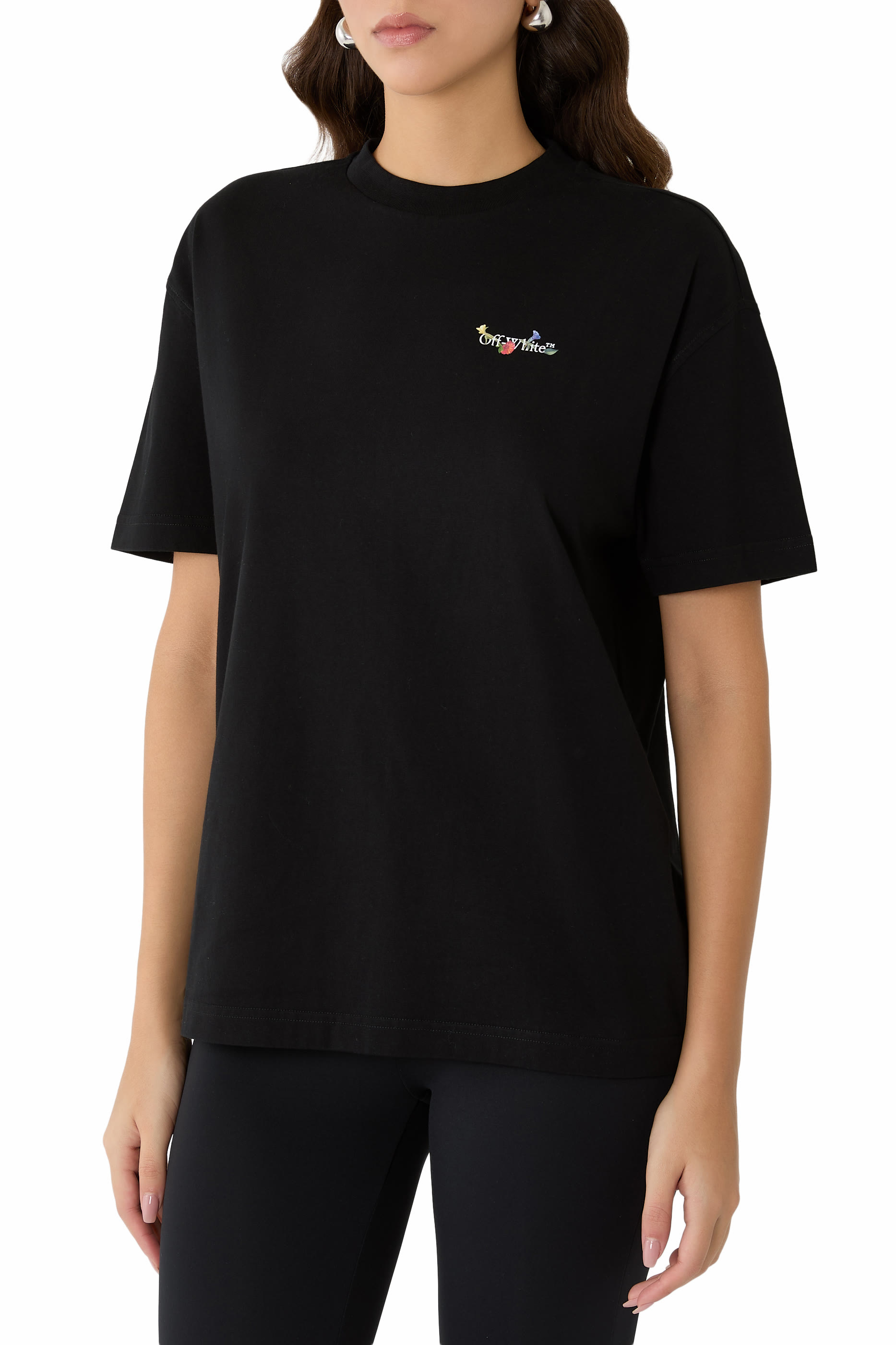 Arrow Glass Flower Regular Logo T-Shirt