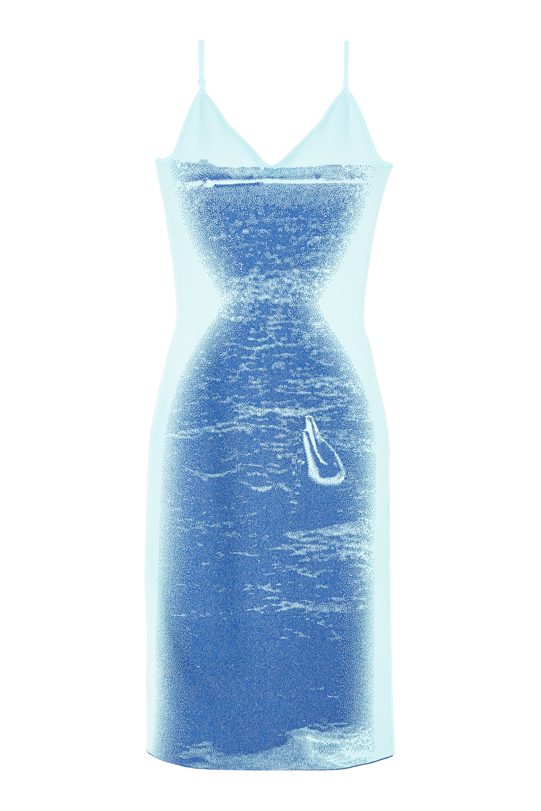 Lilac Flash Light Reflective Wavy Dress