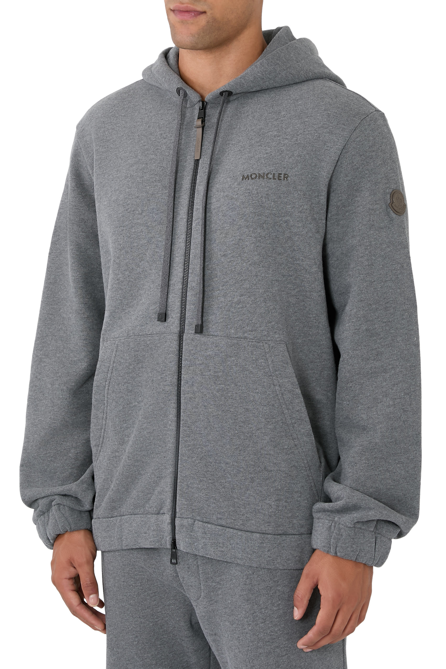  Padded Zip-Up Cardigan