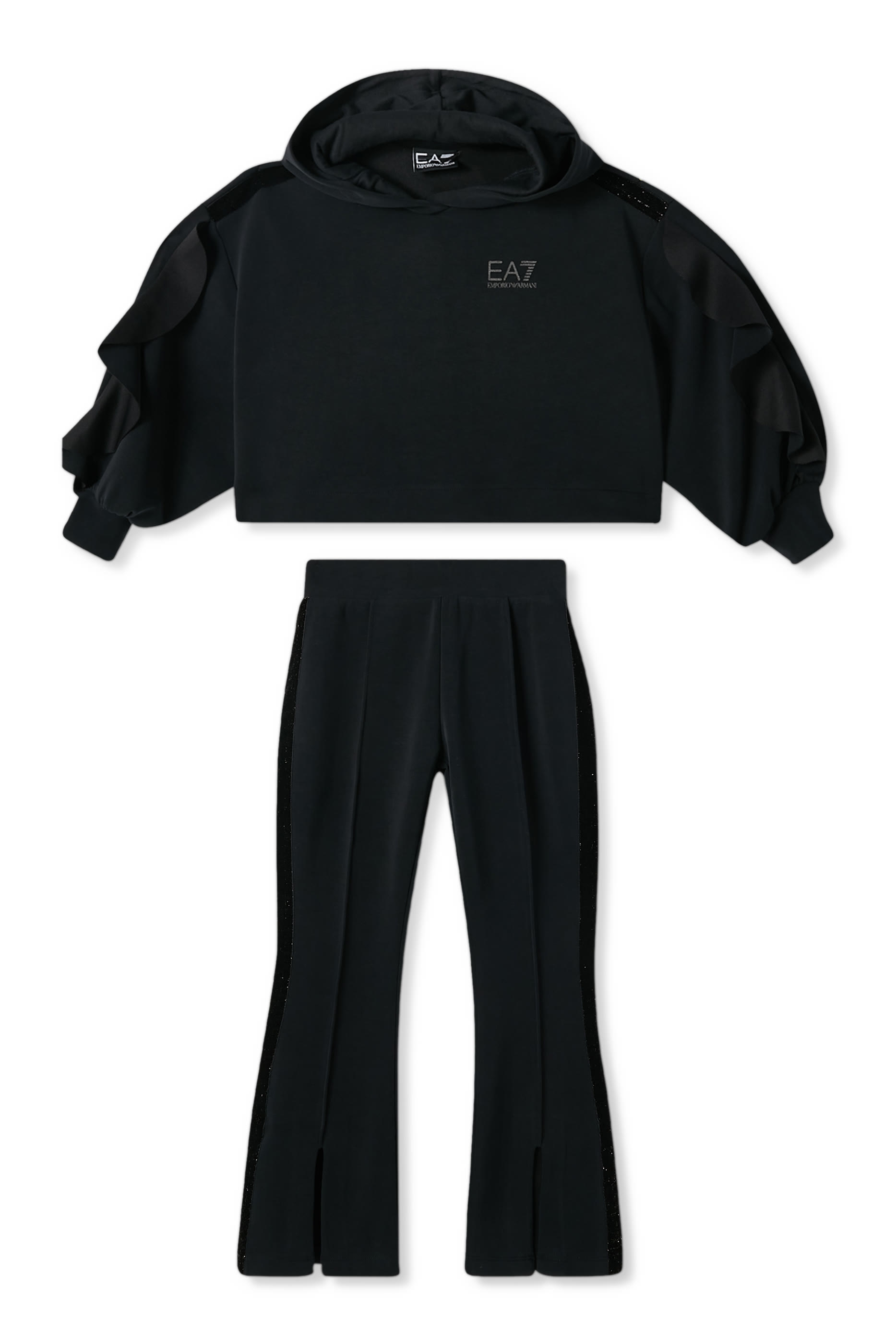 Kids Crop Hooded Sweatshirt