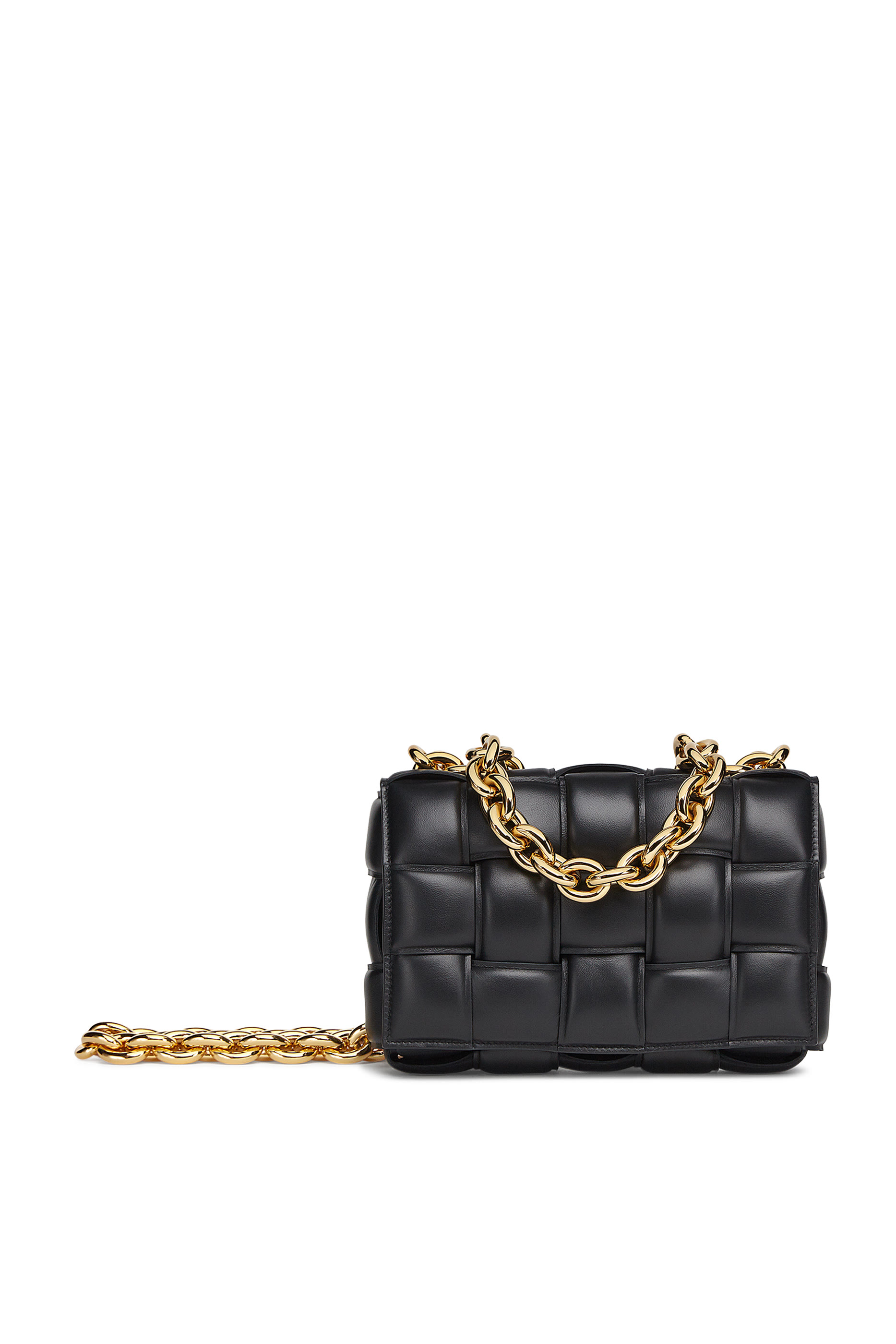 Chain Cassette Intrecciato Leather Bag
