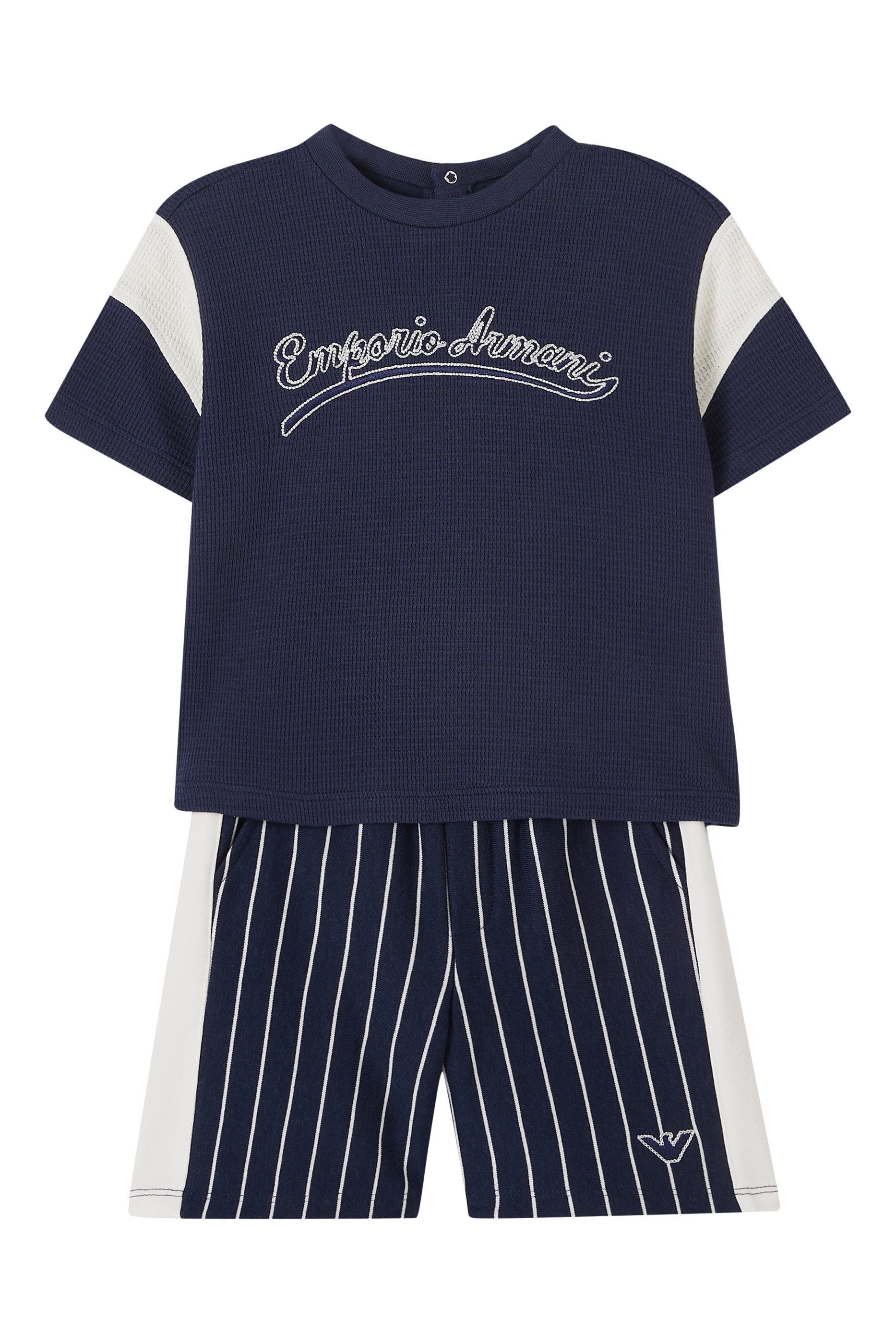 Kids Logo Striped Shorts