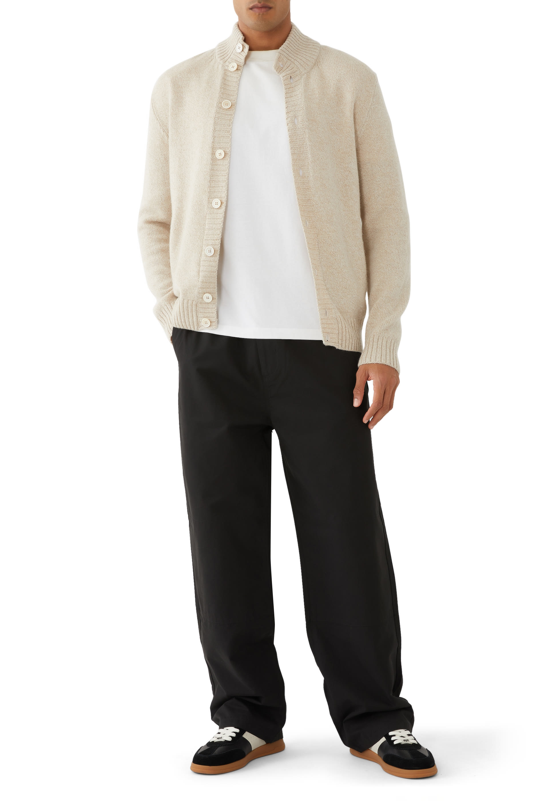 Cotton-Blend Parachute Pants