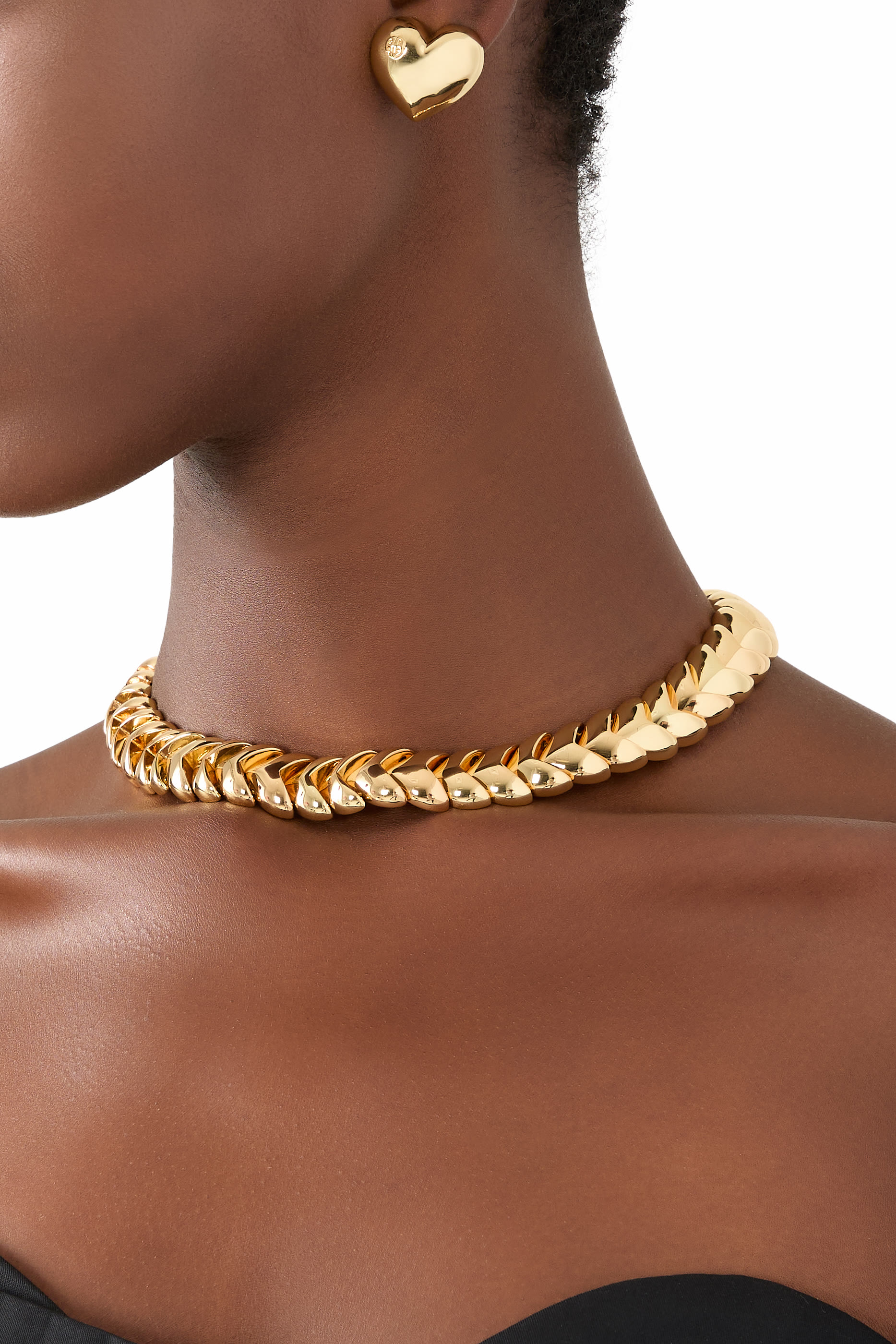 Layered Heart Chain Necklace