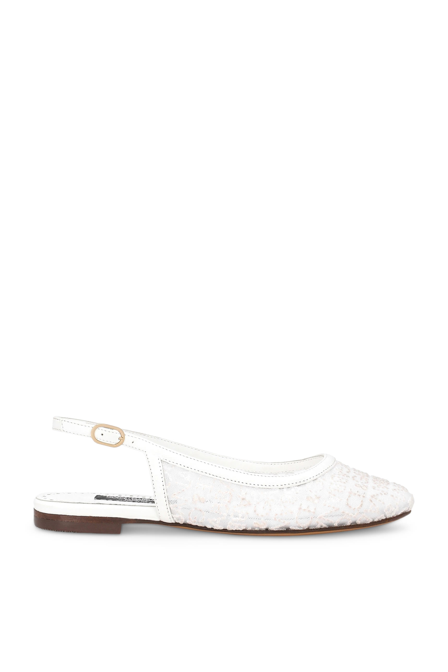 Kids Logo Embroidered Mesh Slingbacks