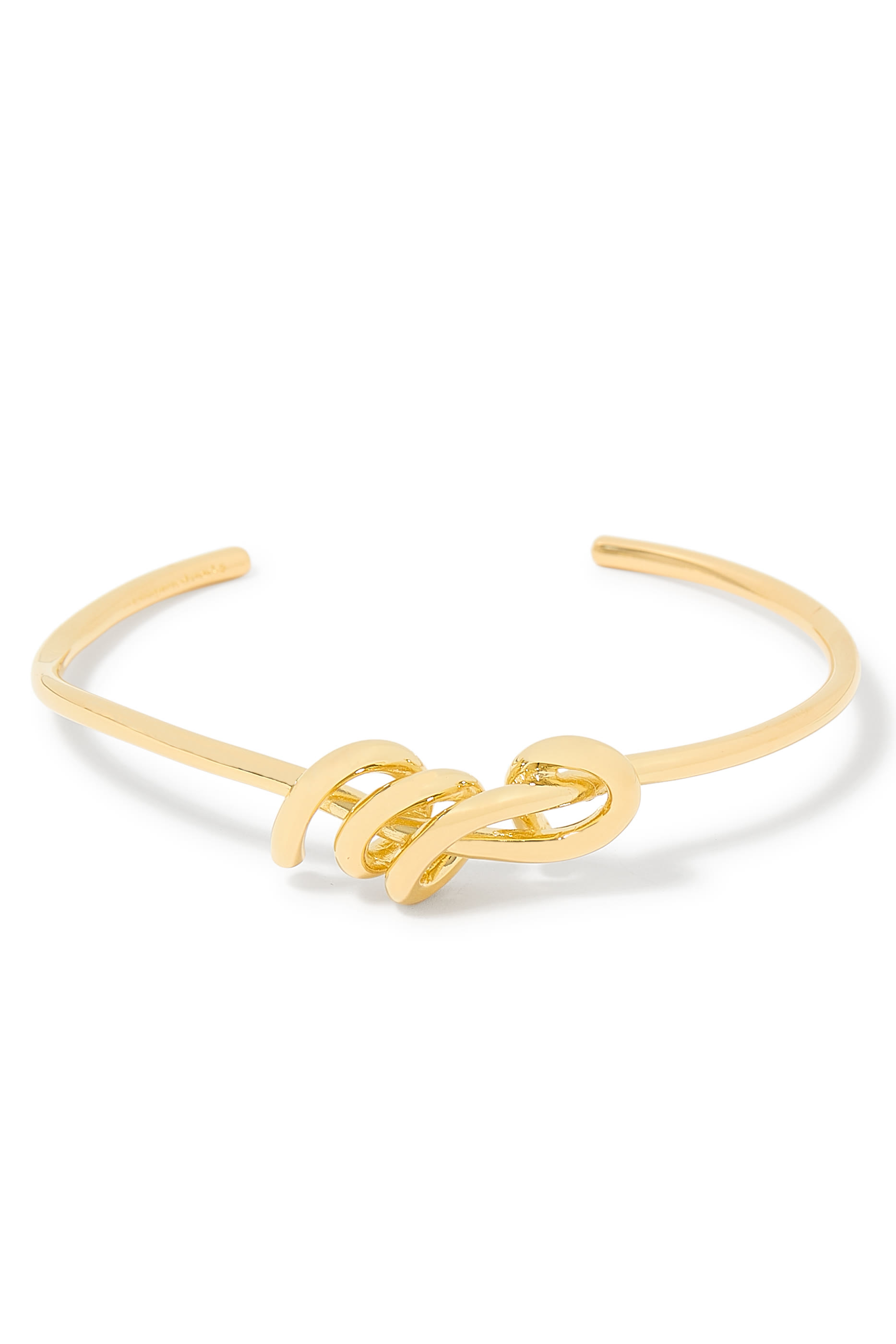 Thread Knotted Bracelet, 18K Yellow Gold Plated Brass