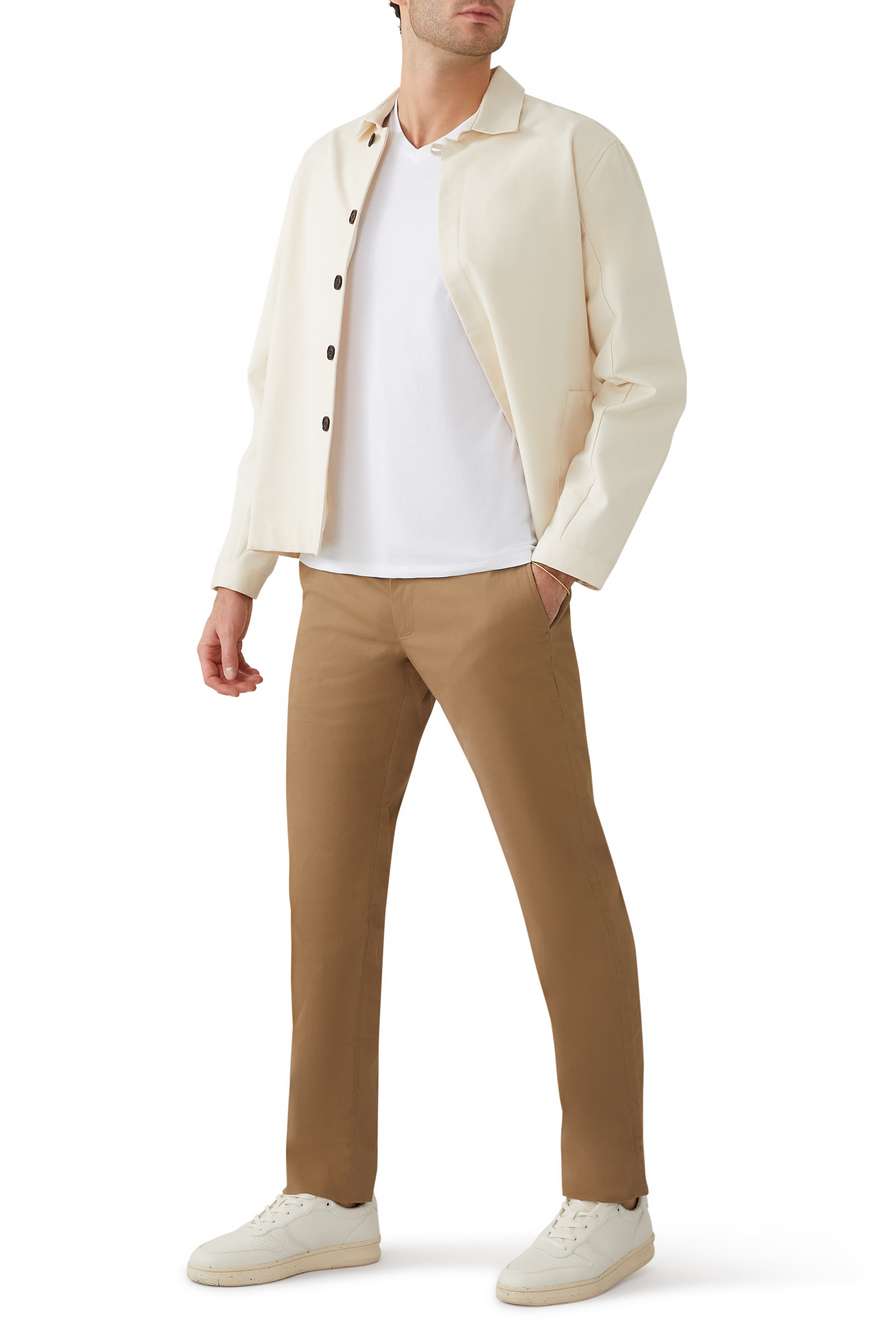 Pima Cotton V-Neck T-Shirt