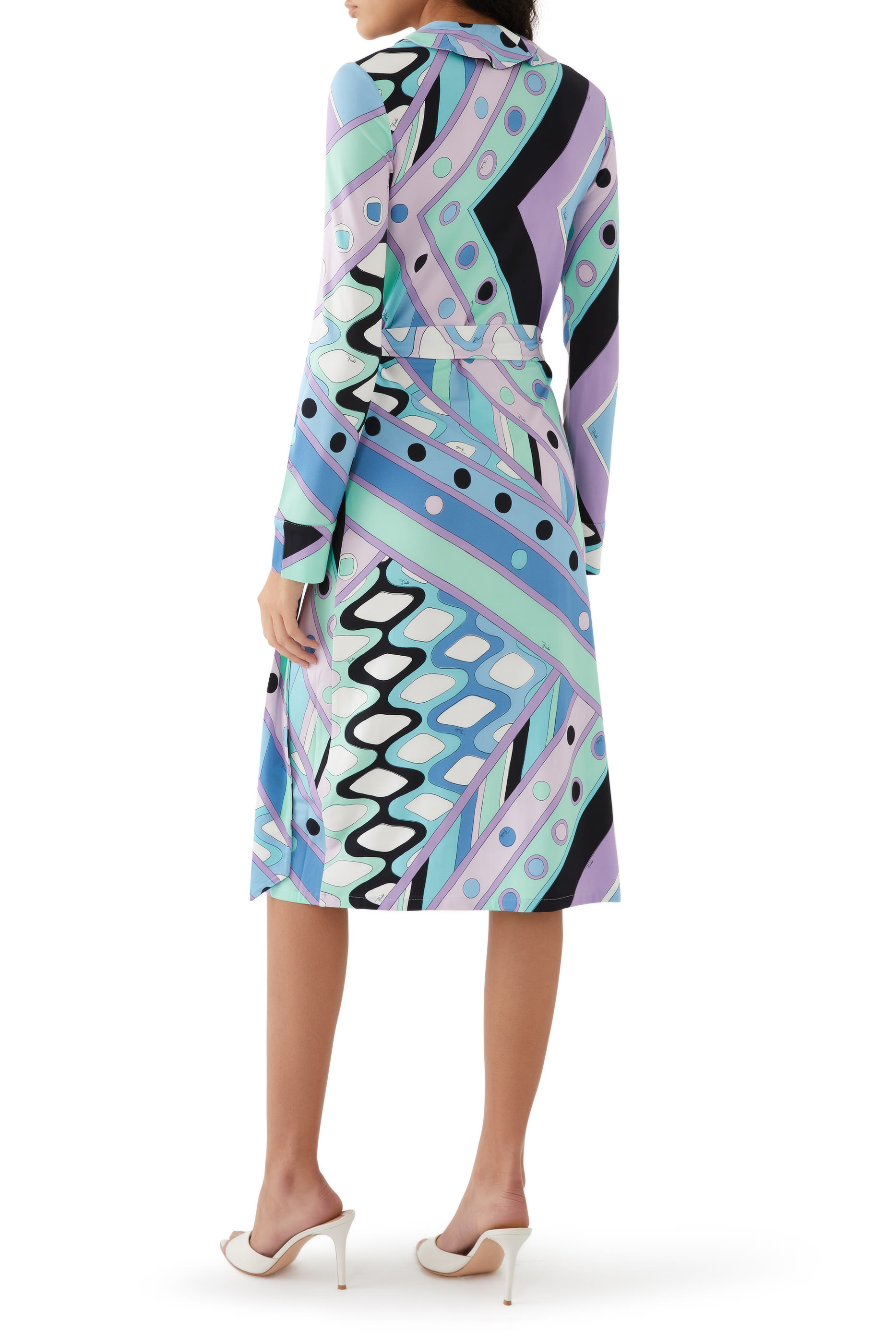 Vivara-Print Wrap Dress