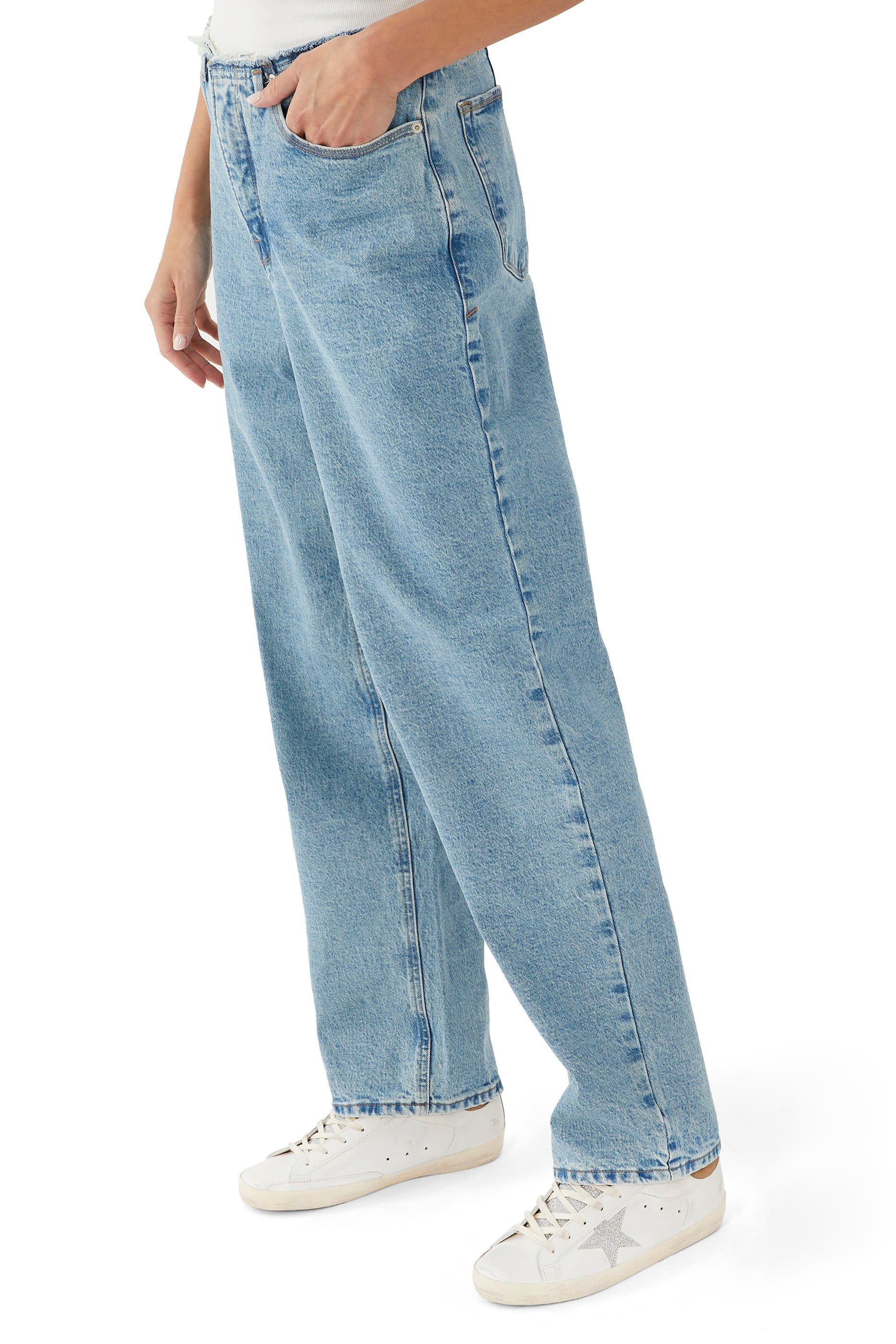 Super-Star Leather Sneakers with Swarovski Stones