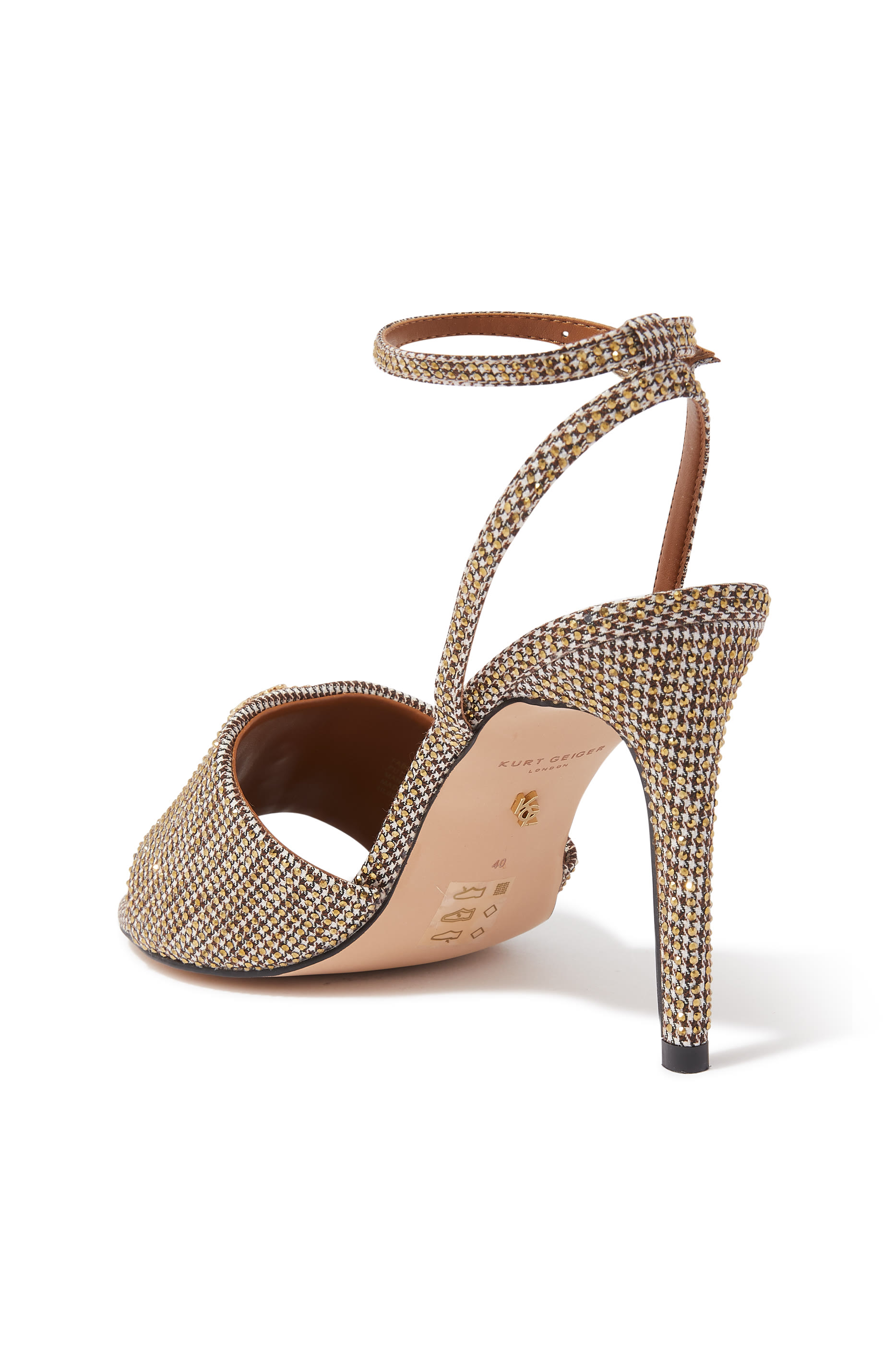 Kensington 100 Fabric Ankle Strap Sandals