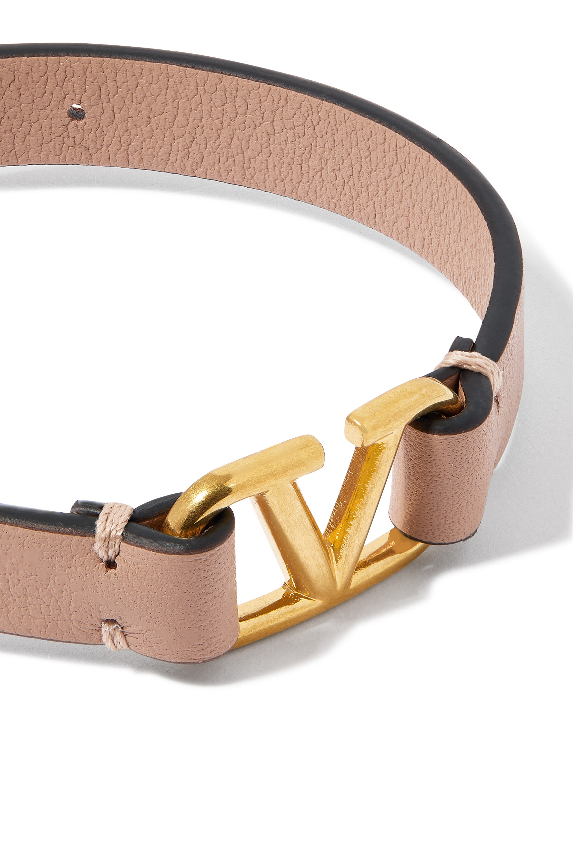 VLogo Signature Leather Bracelet