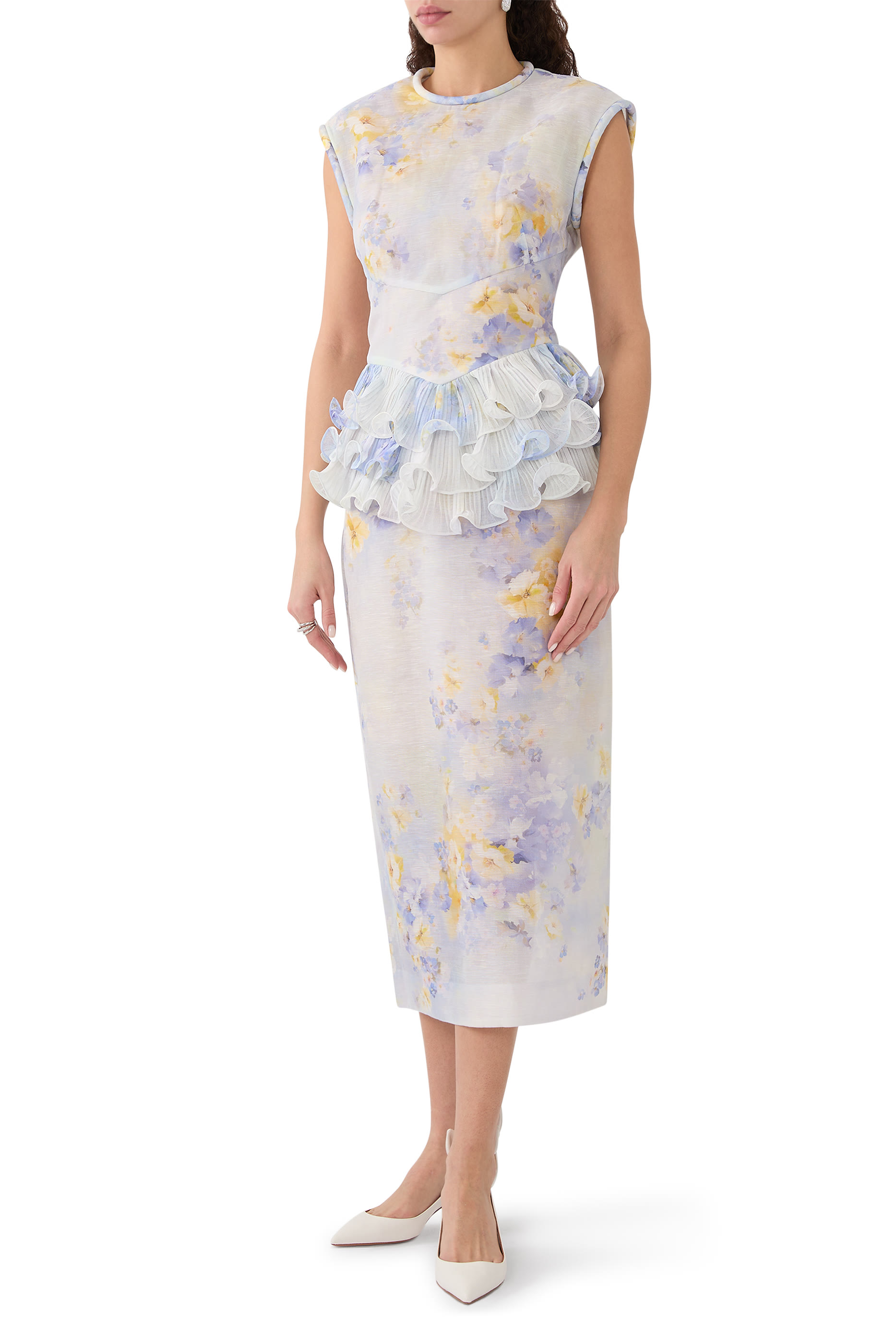 Crush Frill Midi Dress