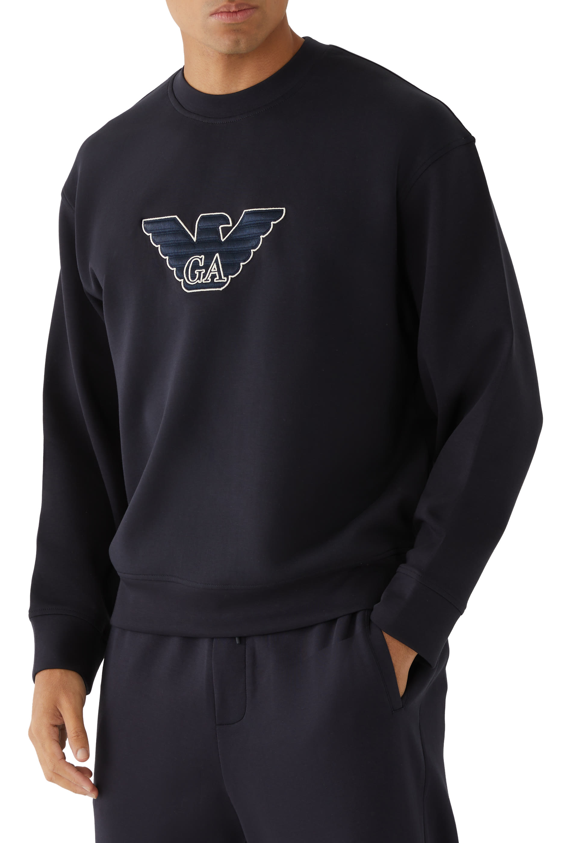 EA Logo Embroidered Sweatshirt
