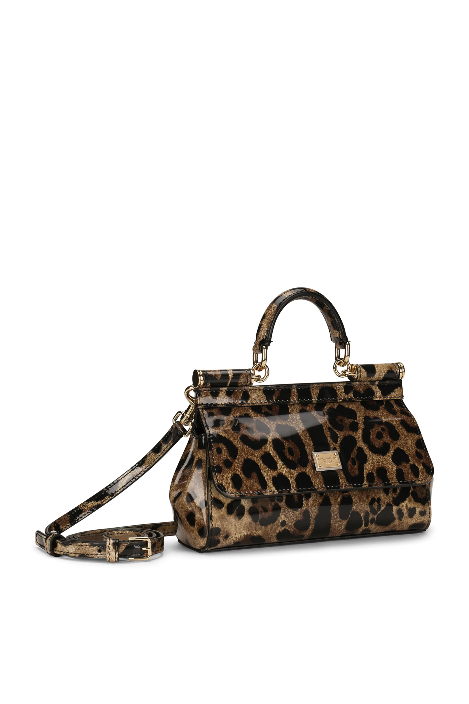 Small Sicily Leopard Print Handbag