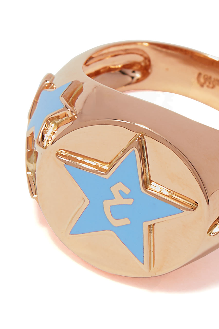 Letter Ein Star Signet Ring
