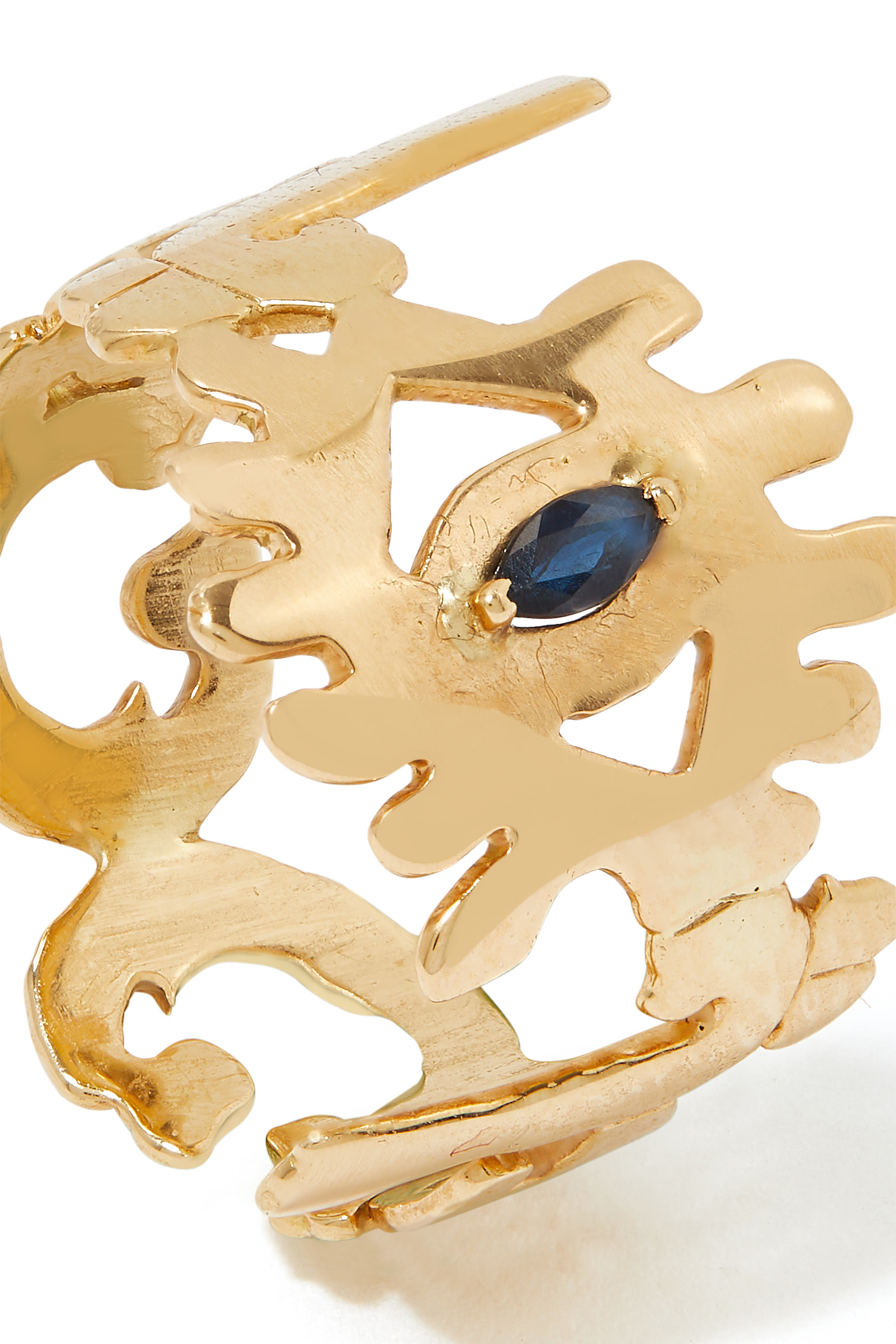 Evil Eye YA EIN, 18K Gold & Sapphire