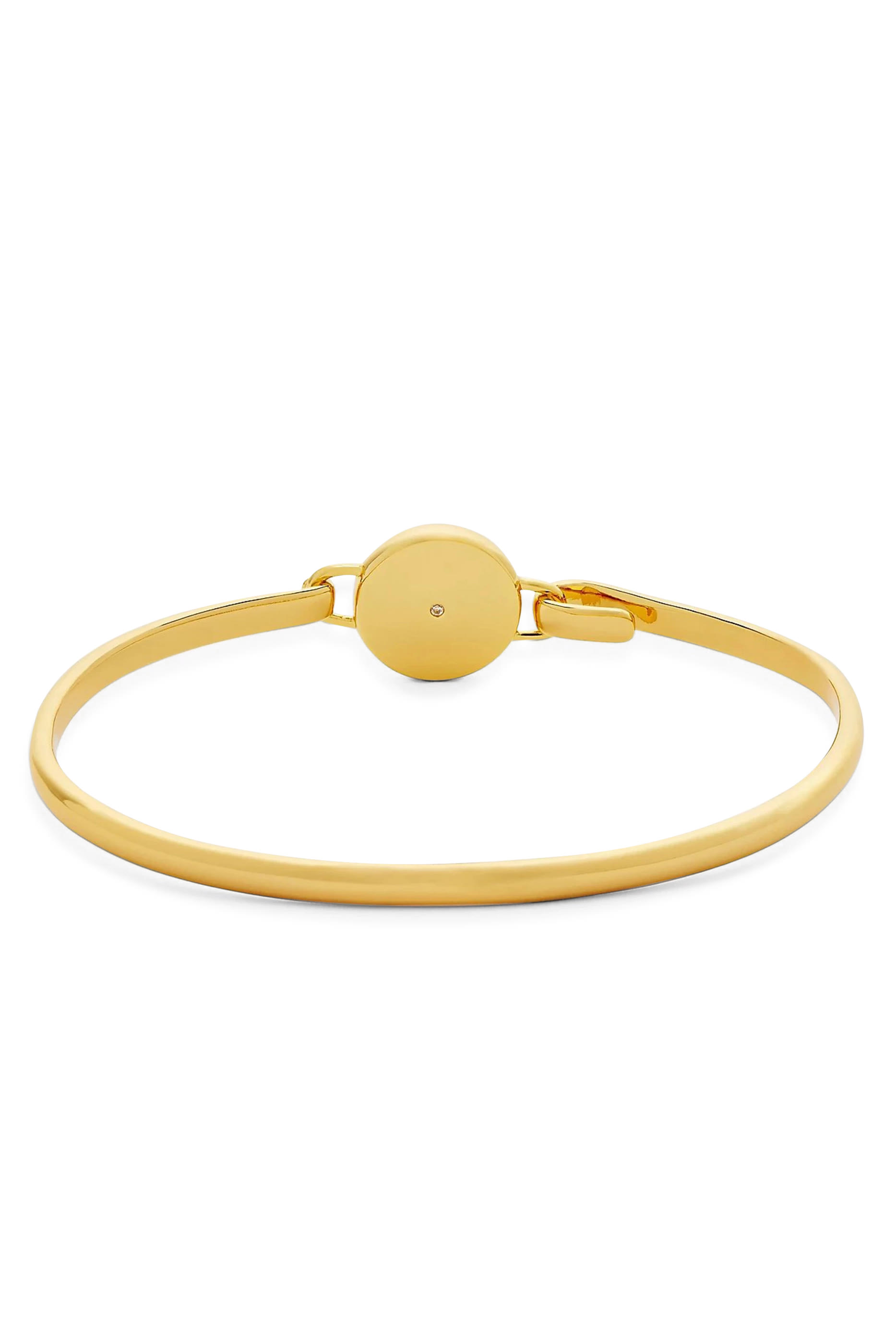 The Button Hinge Bracelet, Gold-Plated Brass with Enamel & Glass Stones
