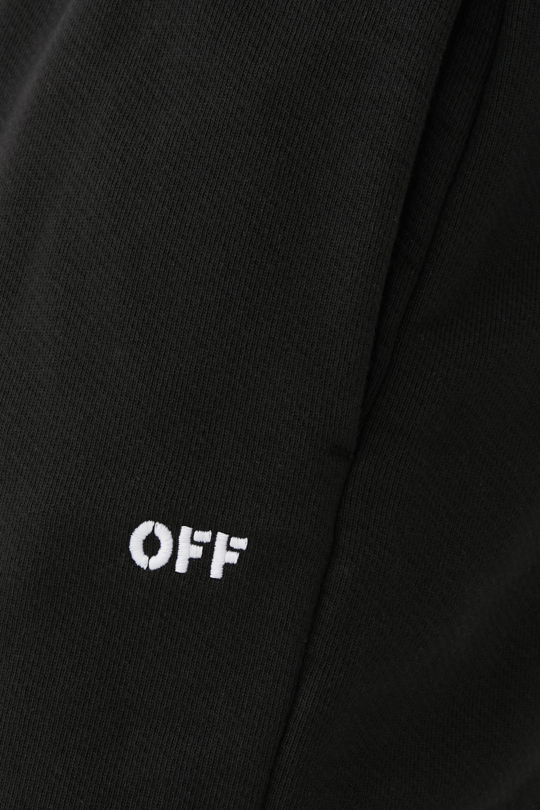 Embroidered Diagonal Stripe Sweatpants