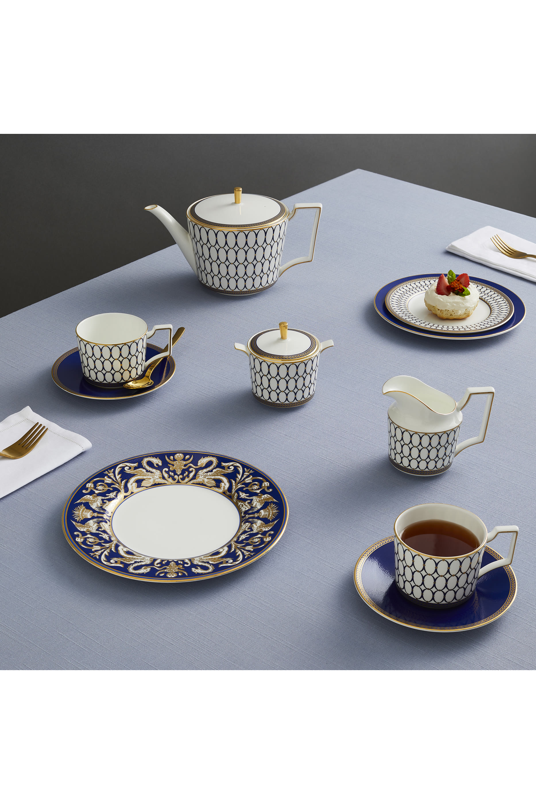 Renaissance Gold Oval Serving Bowl