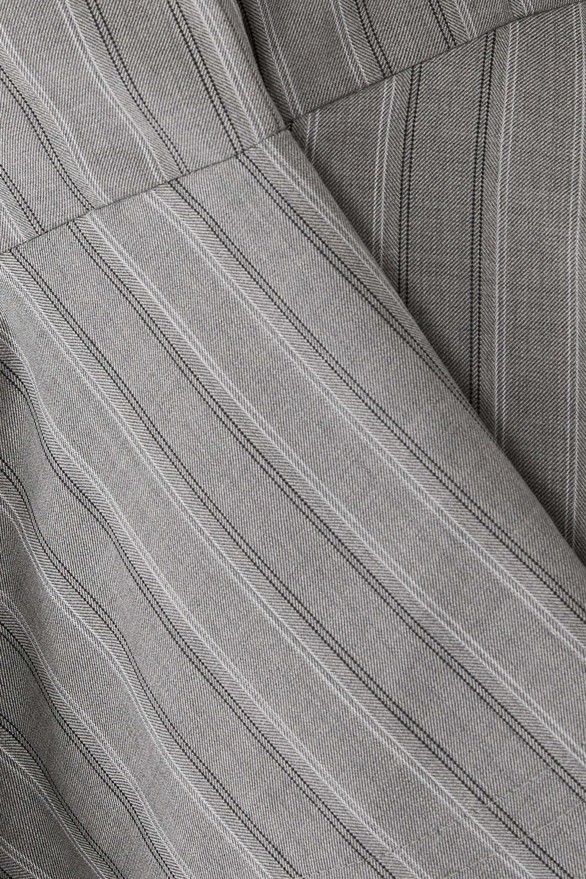 Striped Tailored Peplum Jacket