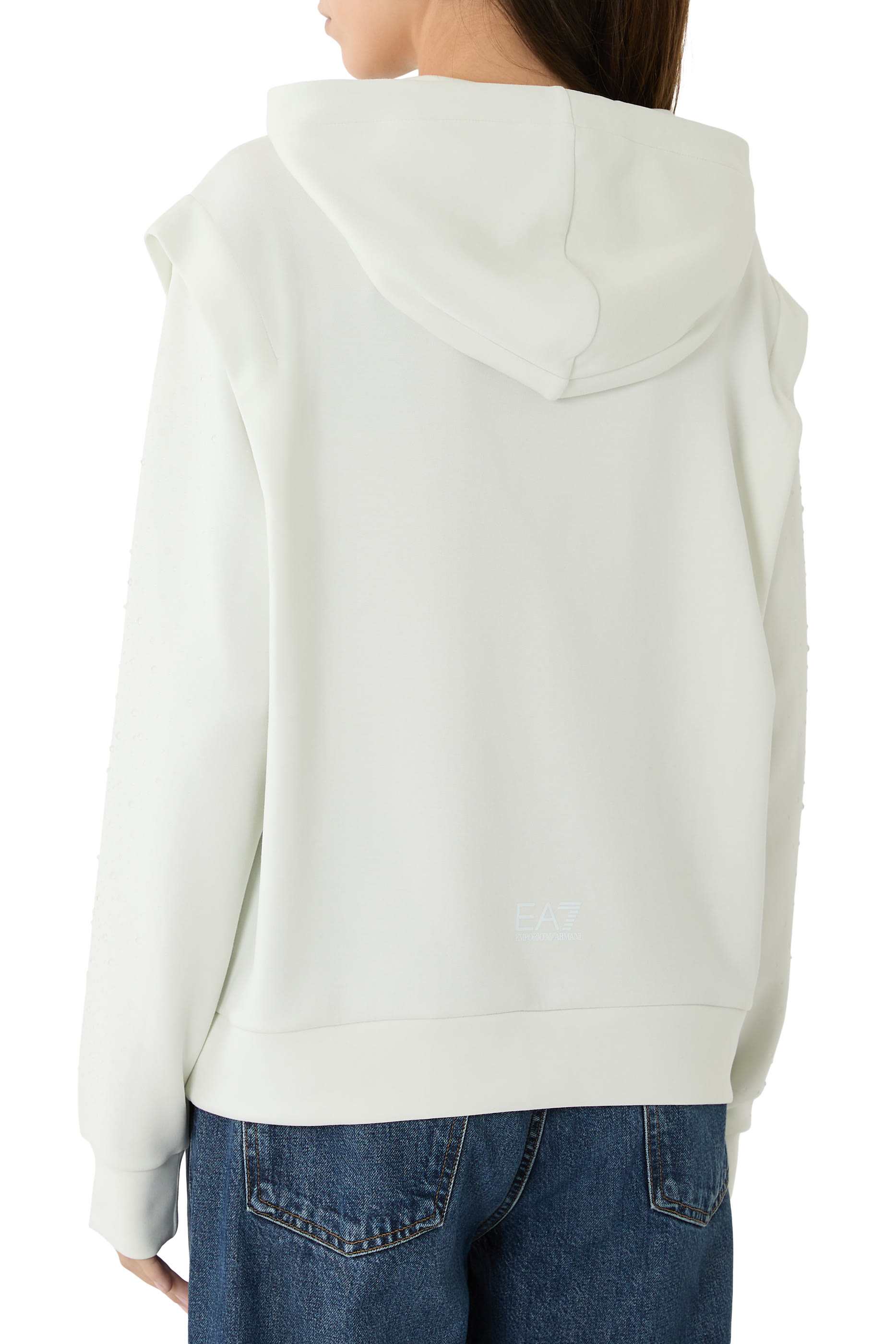 Rhinestone Embellished Hoodie