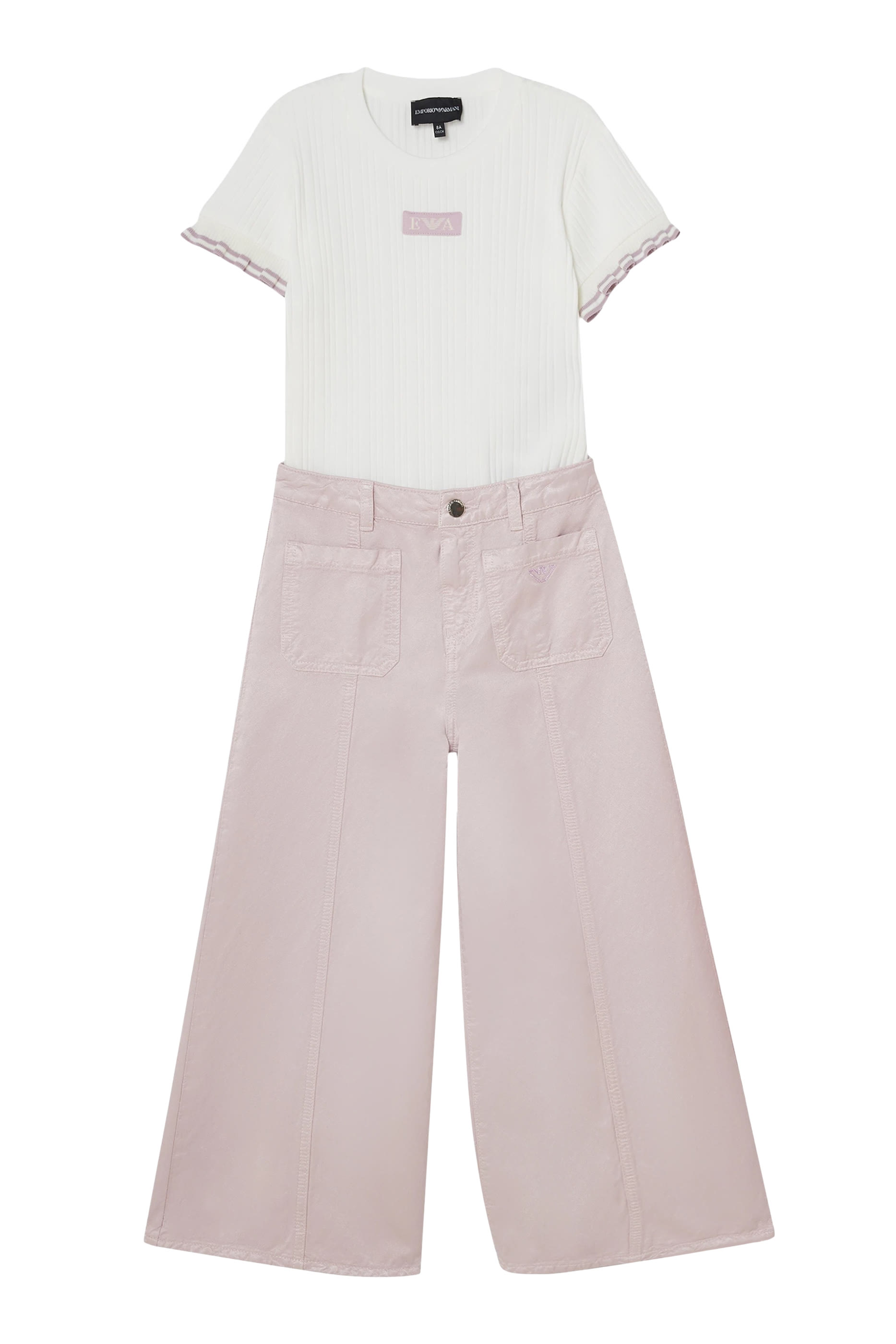 Kids EA Logo Ribbed Jumper