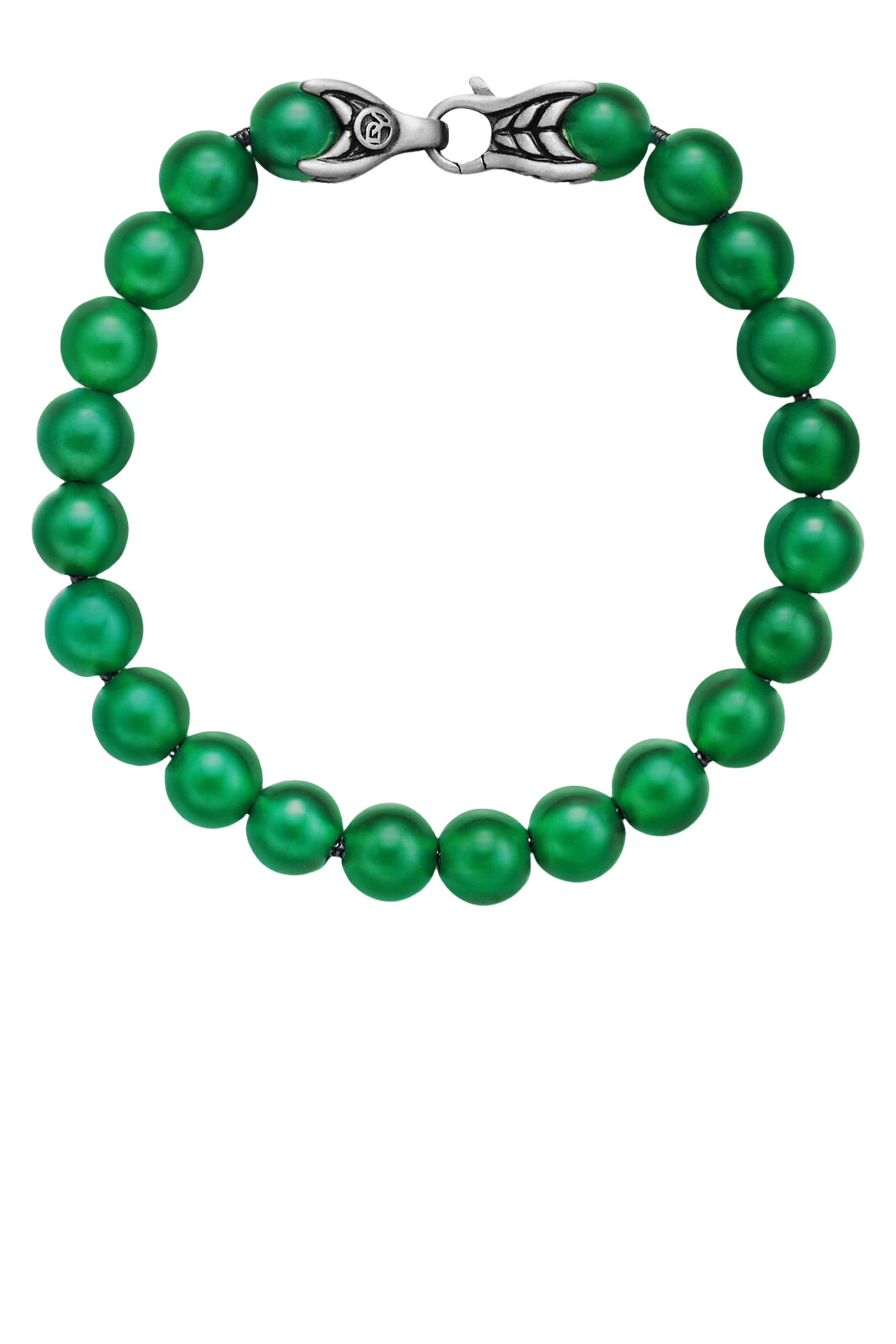 Spiritual Beaded Bracelet,  Sterling Silver & Onyx