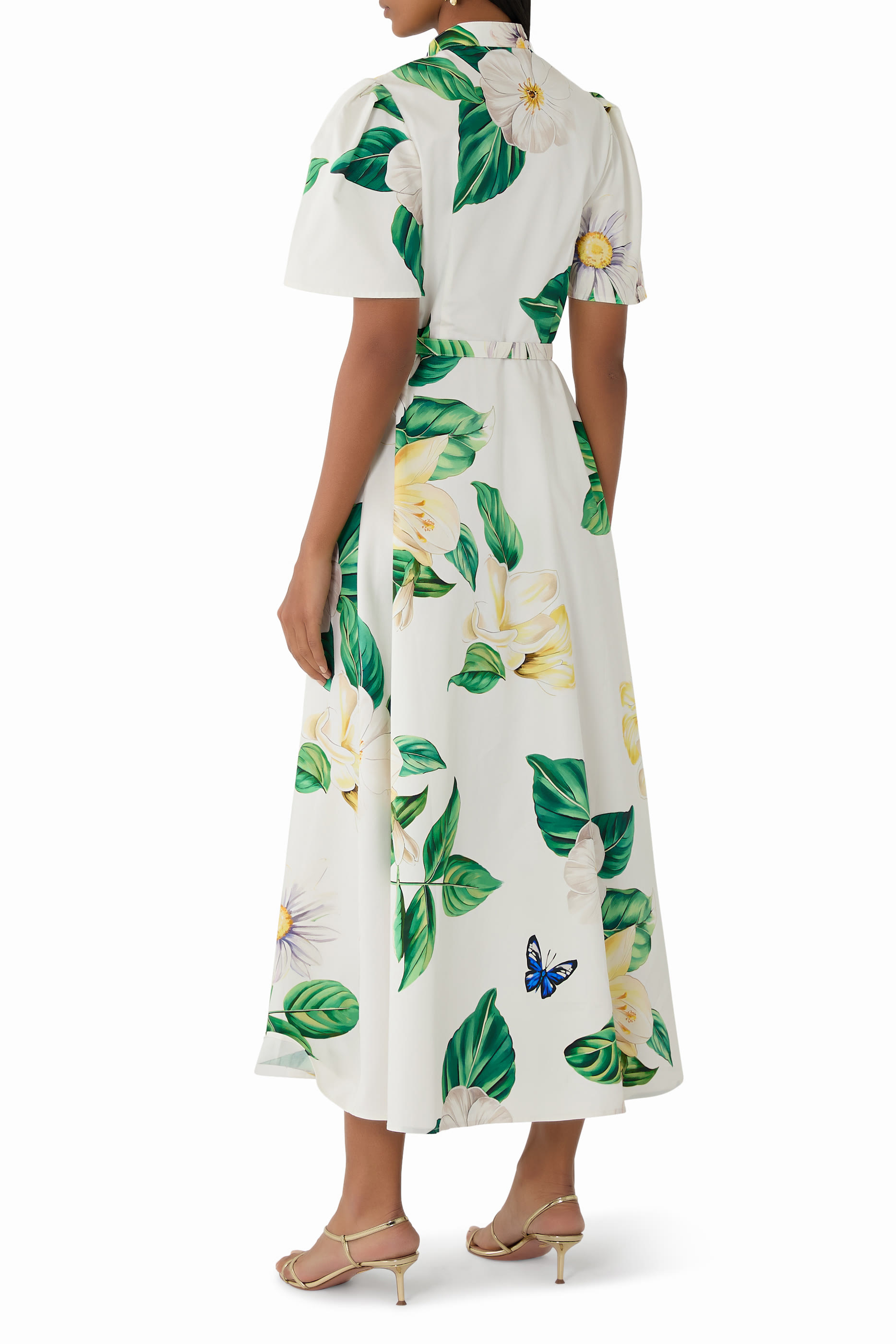 Bianca Short Sleeves Midi Dress