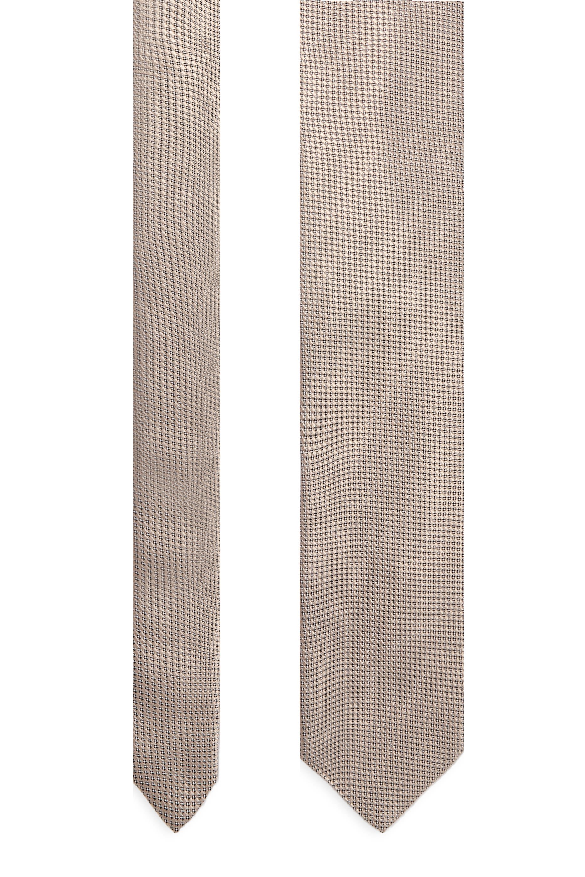 Pin-Dot Woven Silk Tie