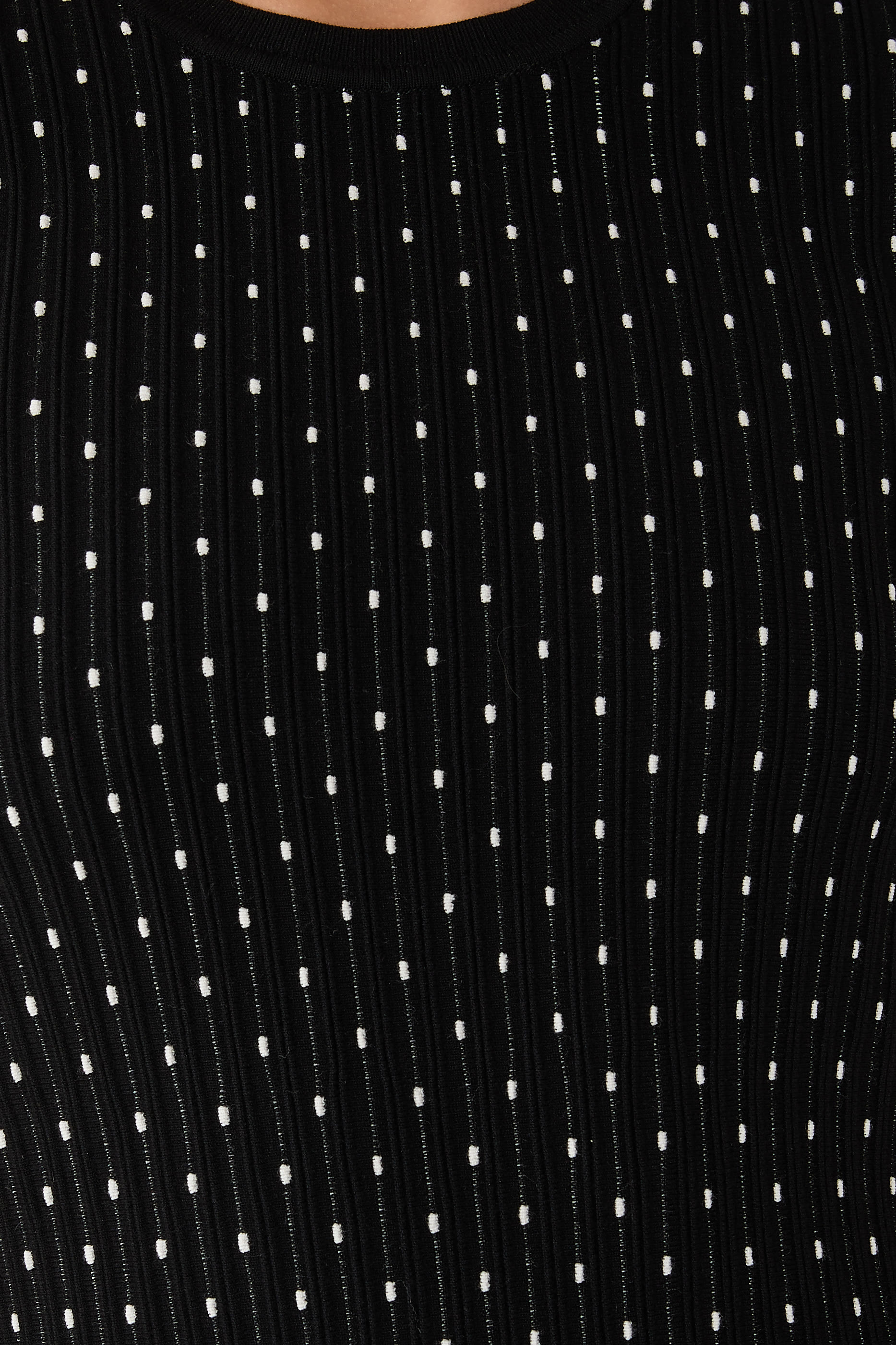 Dotted Stripes Knit Dress