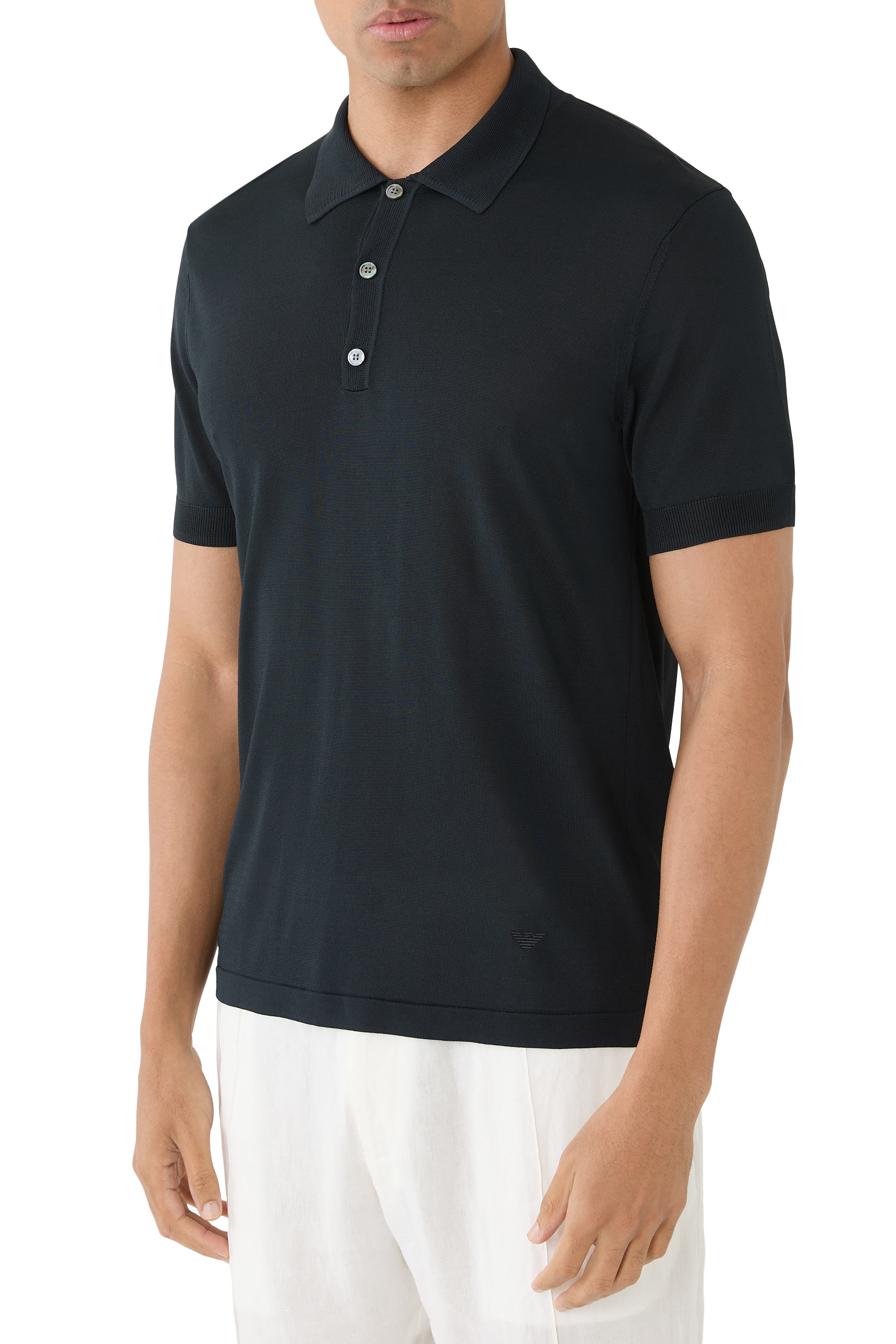 Logo Polo Knit Shirt