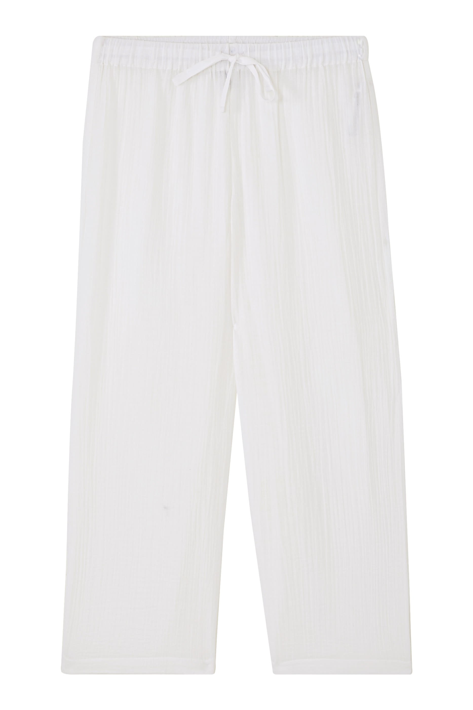 Organic Cotton Lofty Gauze Wide-Leg Pants